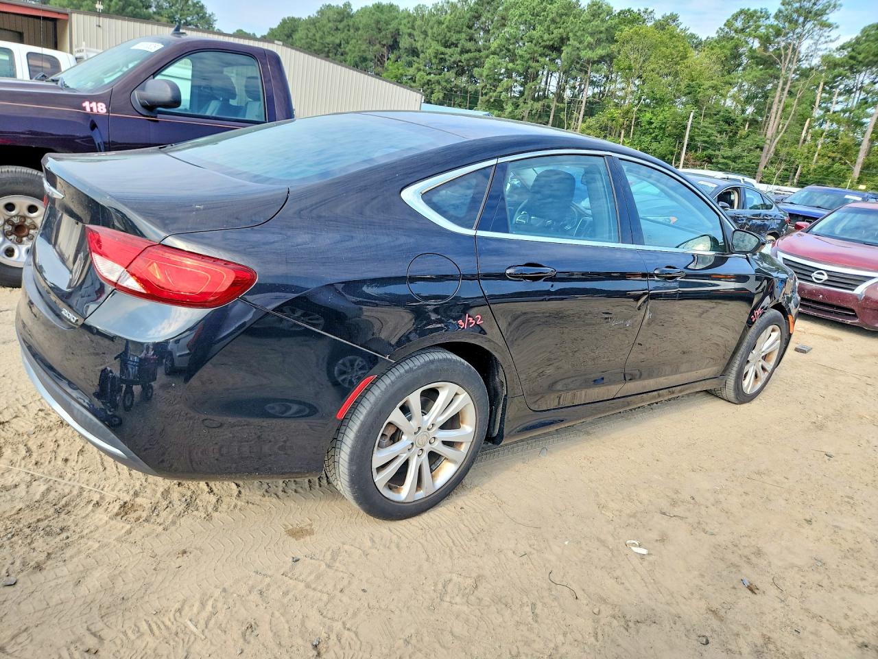 2015 Chrysler 200 Limited Black vin: 1C3CCCAB1FN730179