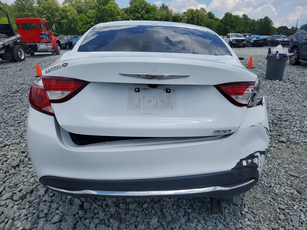 2015 Chrysler 200 Limited White vin: 1C3CCCAB1FN732241
