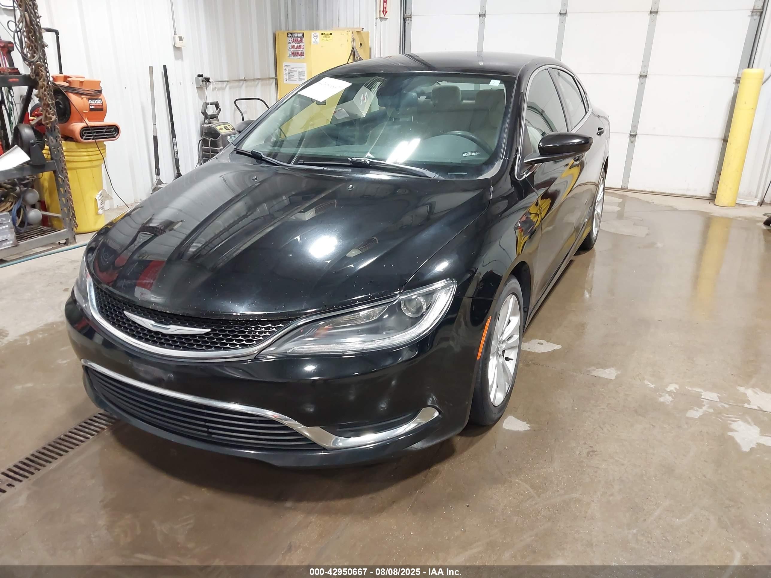 2015 Chrysler 200 Limited Black vin: 1C3CCCAB2FN503244