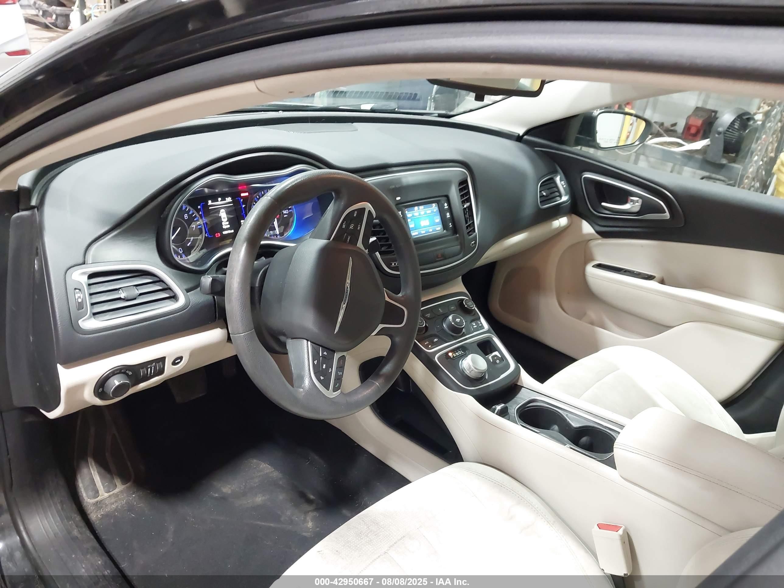 2015 Chrysler 200 Limited Black vin: 1C3CCCAB2FN503244