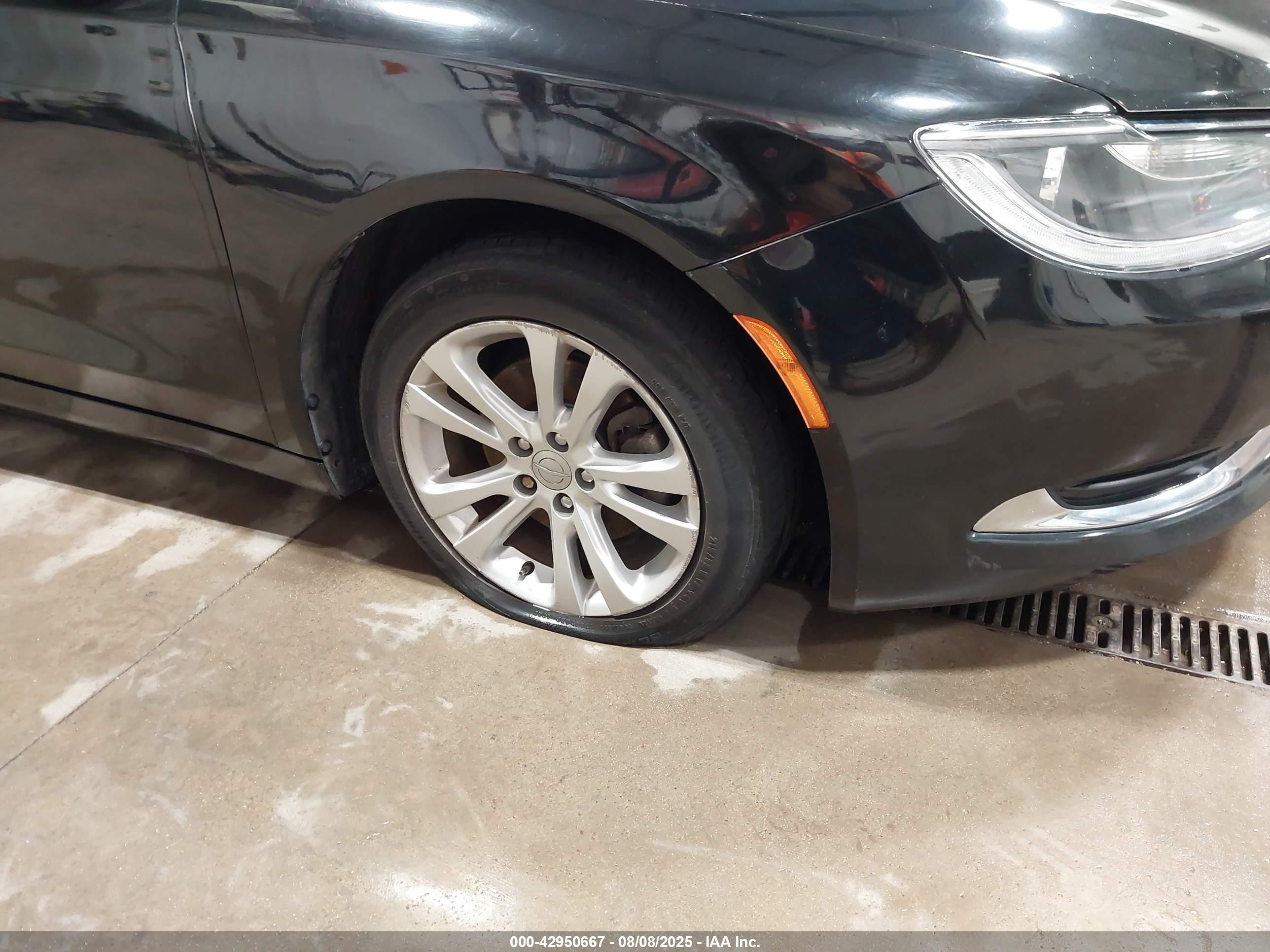2015 Chrysler 200 Limited Black vin: 1C3CCCAB2FN503244
