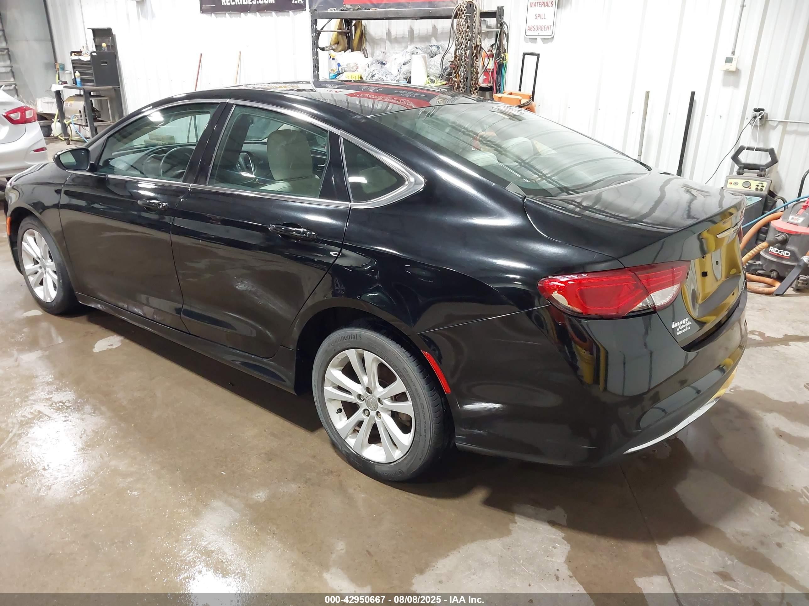 2015 Chrysler 200 Limited Black vin: 1C3CCCAB2FN503244