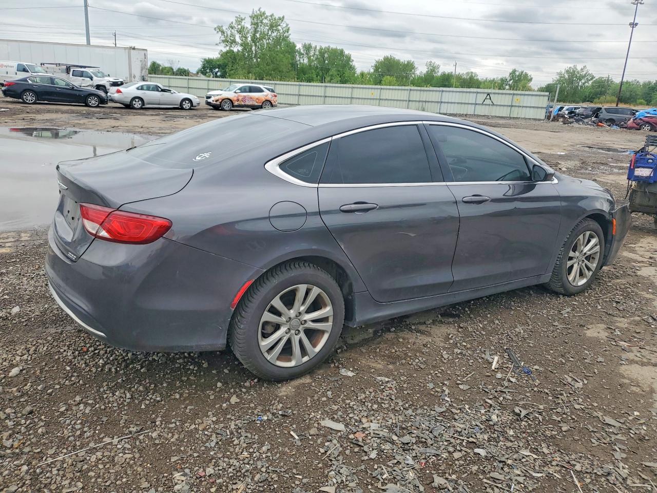 2015 Chrysler 200 Limited Gray vin: 1C3CCCAB2FN552413