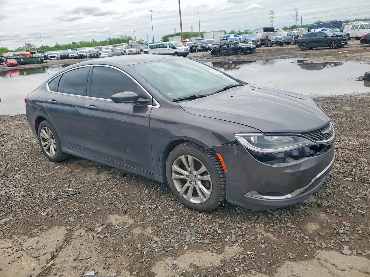 2015 Chrysler 200 Limited Gray vin: 1C3CCCAB2FN552413