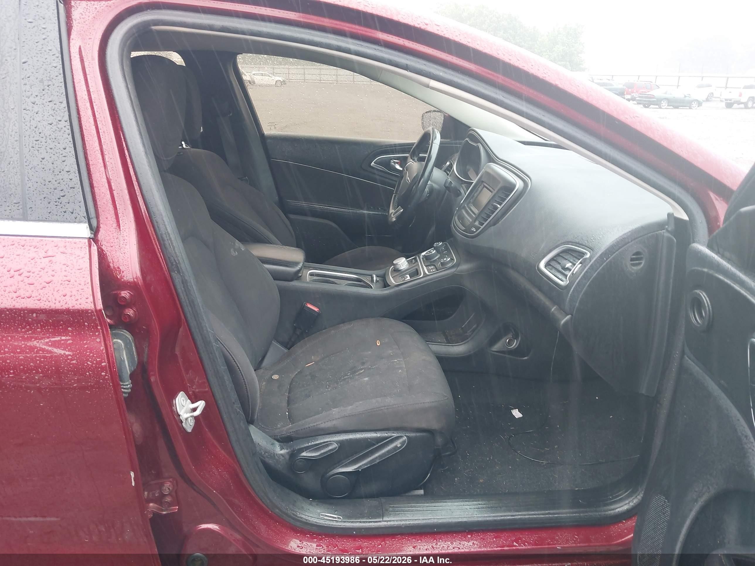 2015 Chrysler 200 Limited Maroon vin: 1C3CCCAB2FN552475