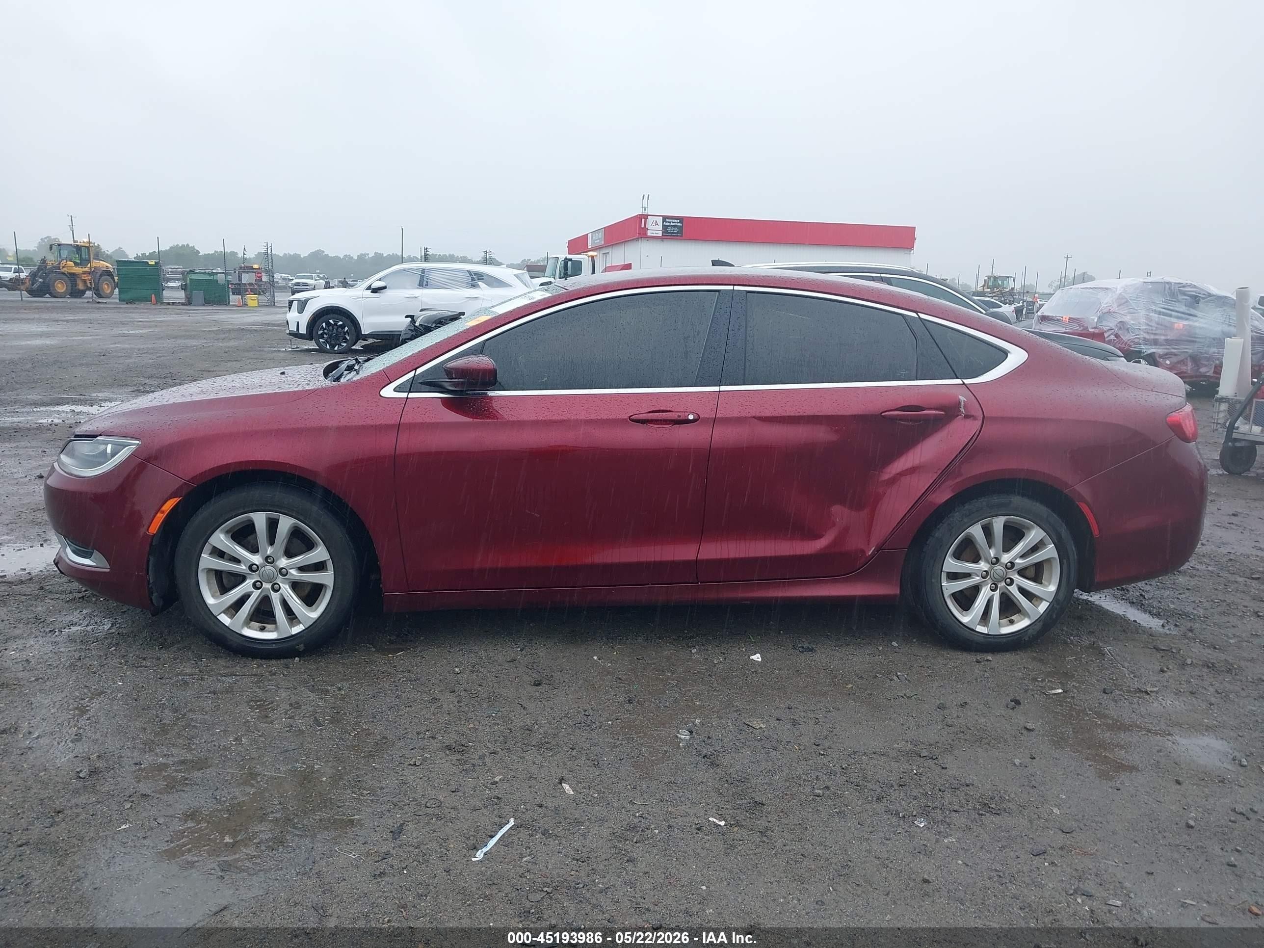 2015 Chrysler 200 Limited Maroon vin: 1C3CCCAB2FN552475