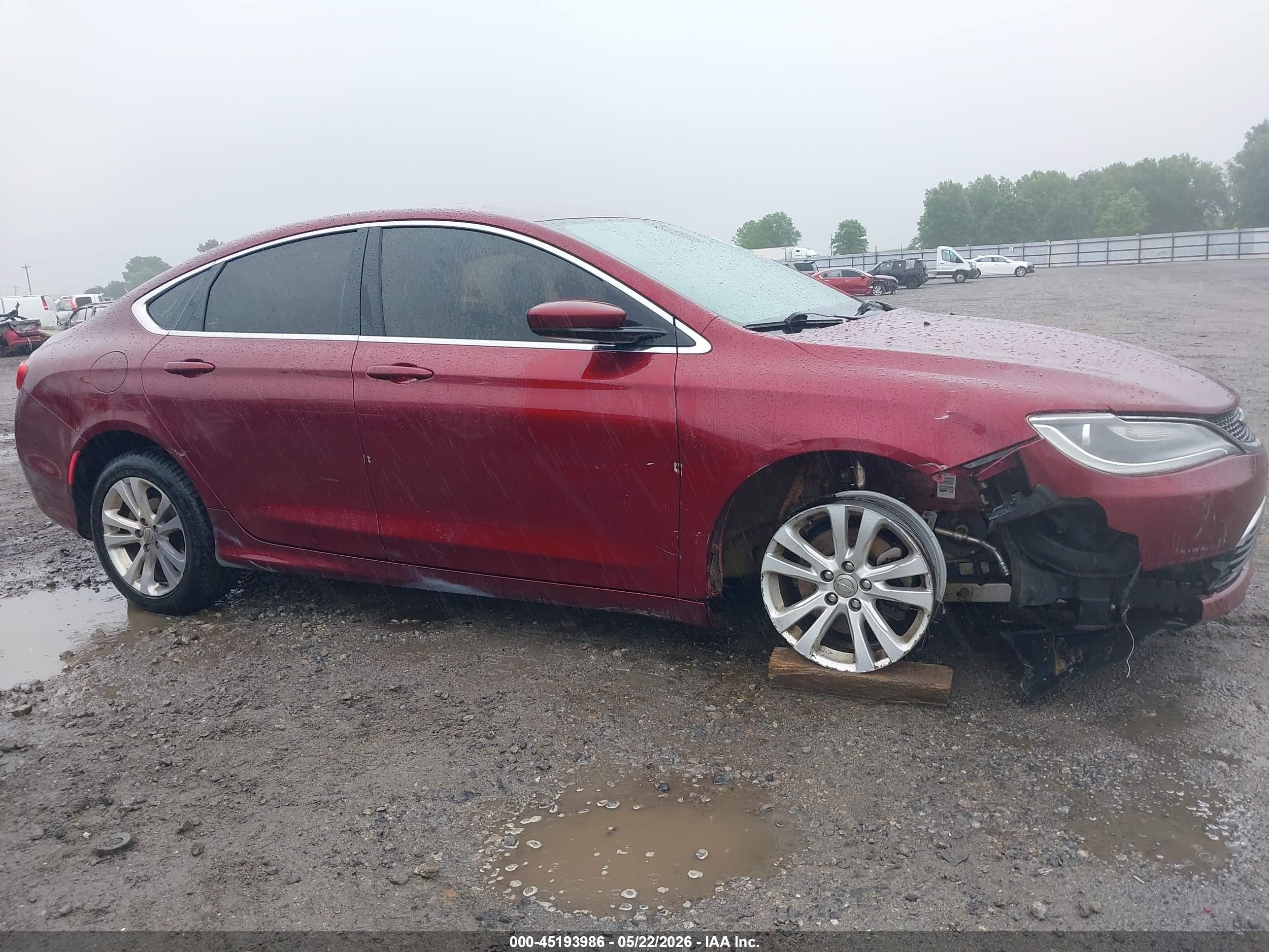 2015 Chrysler 200 Limited Maroon vin: 1C3CCCAB2FN552475