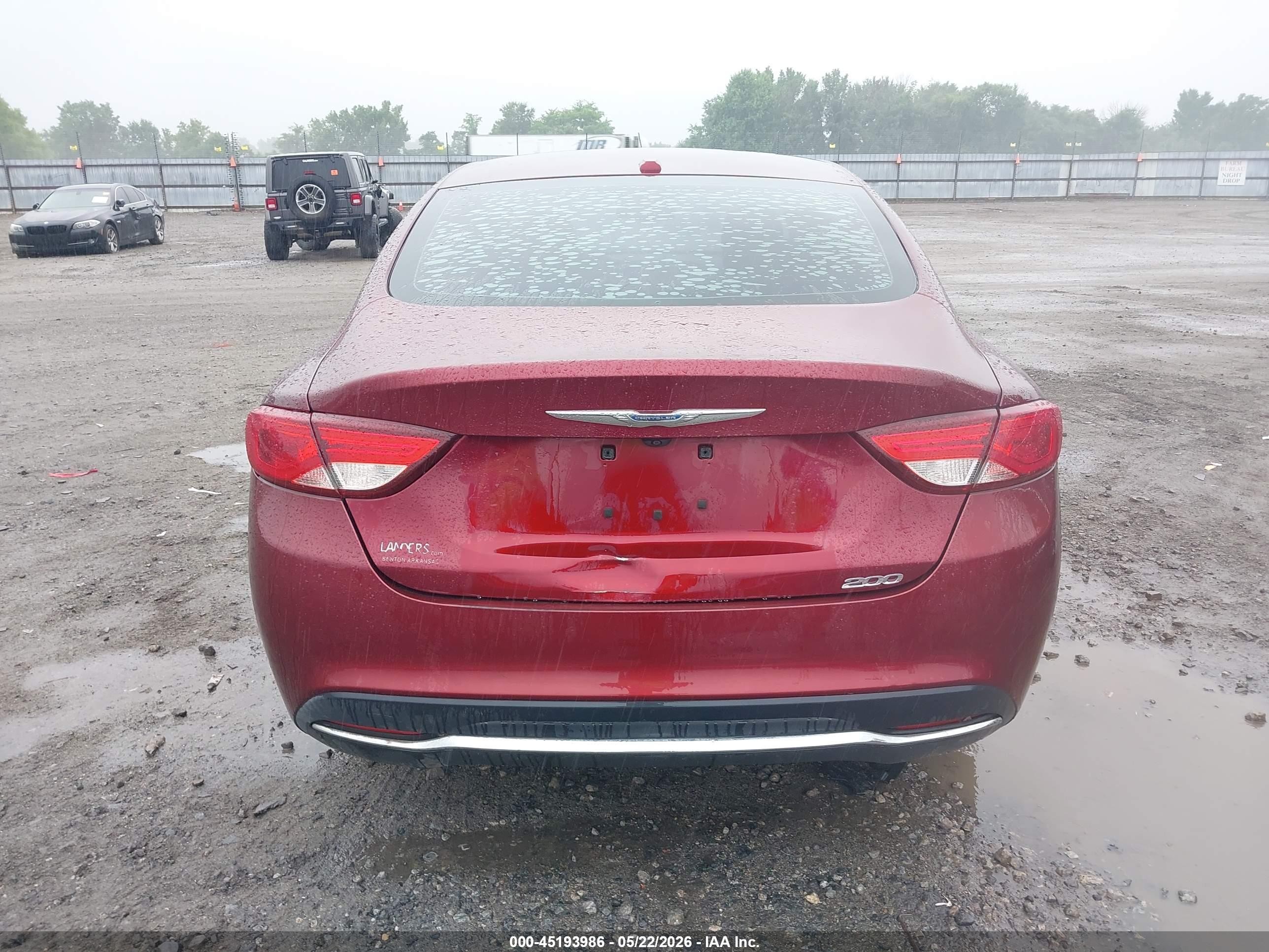 2015 Chrysler 200 Limited Maroon vin: 1C3CCCAB2FN552475