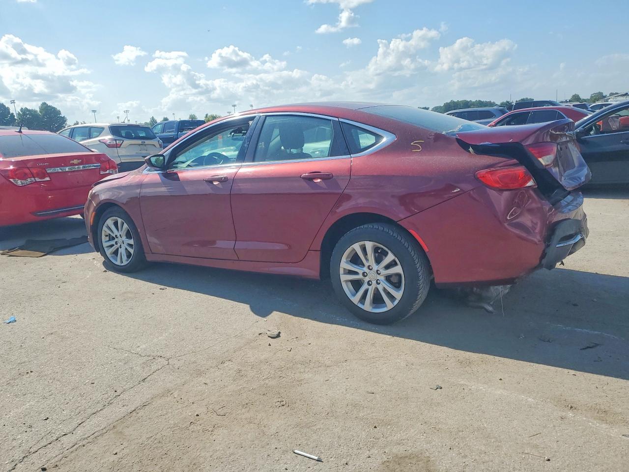 2015 Chrysler 200 Limited Burgundy vin: 1C3CCCAB2FN570751