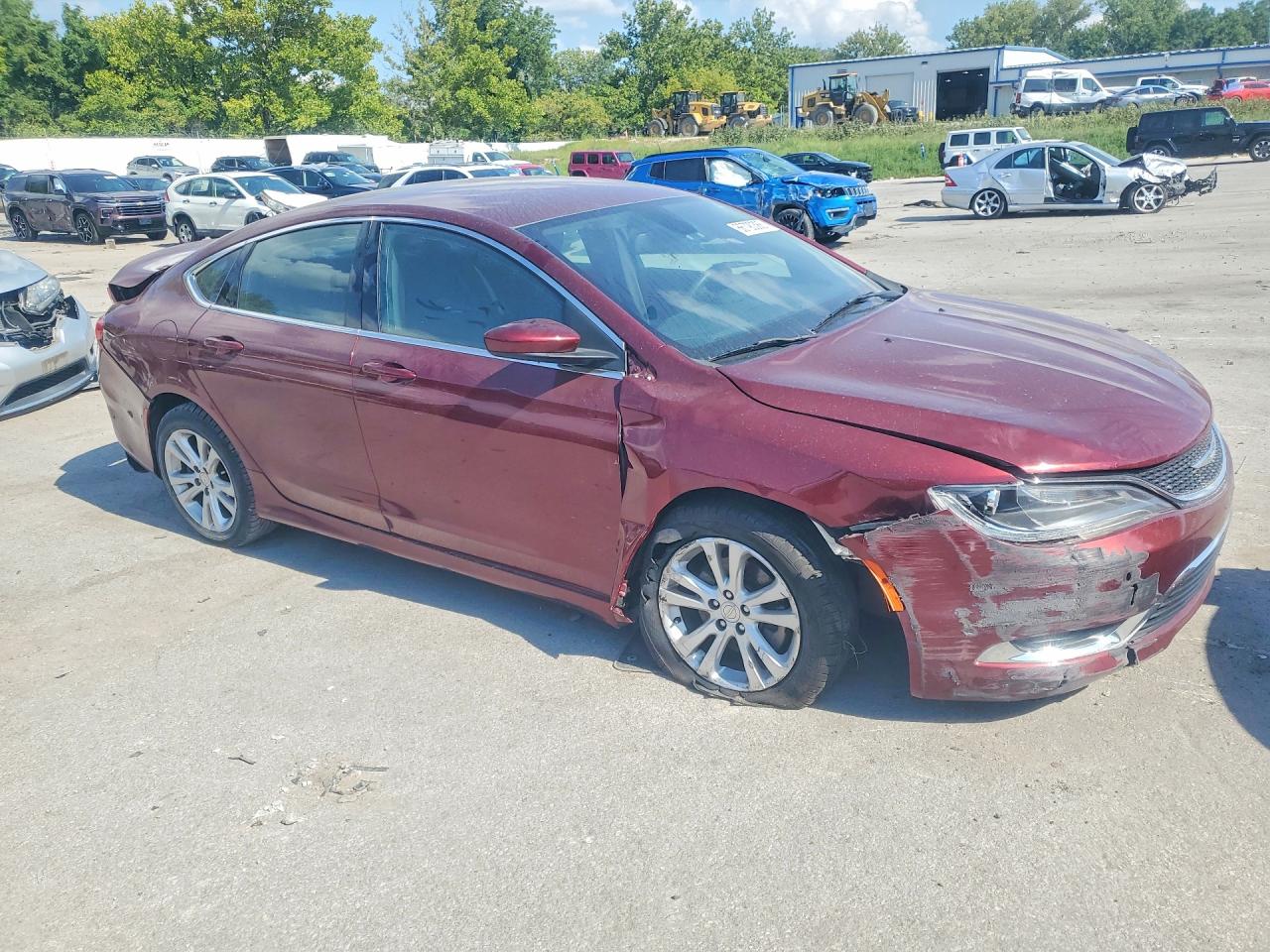2015 Chrysler 200 Limited Burgundy vin: 1C3CCCAB2FN570751