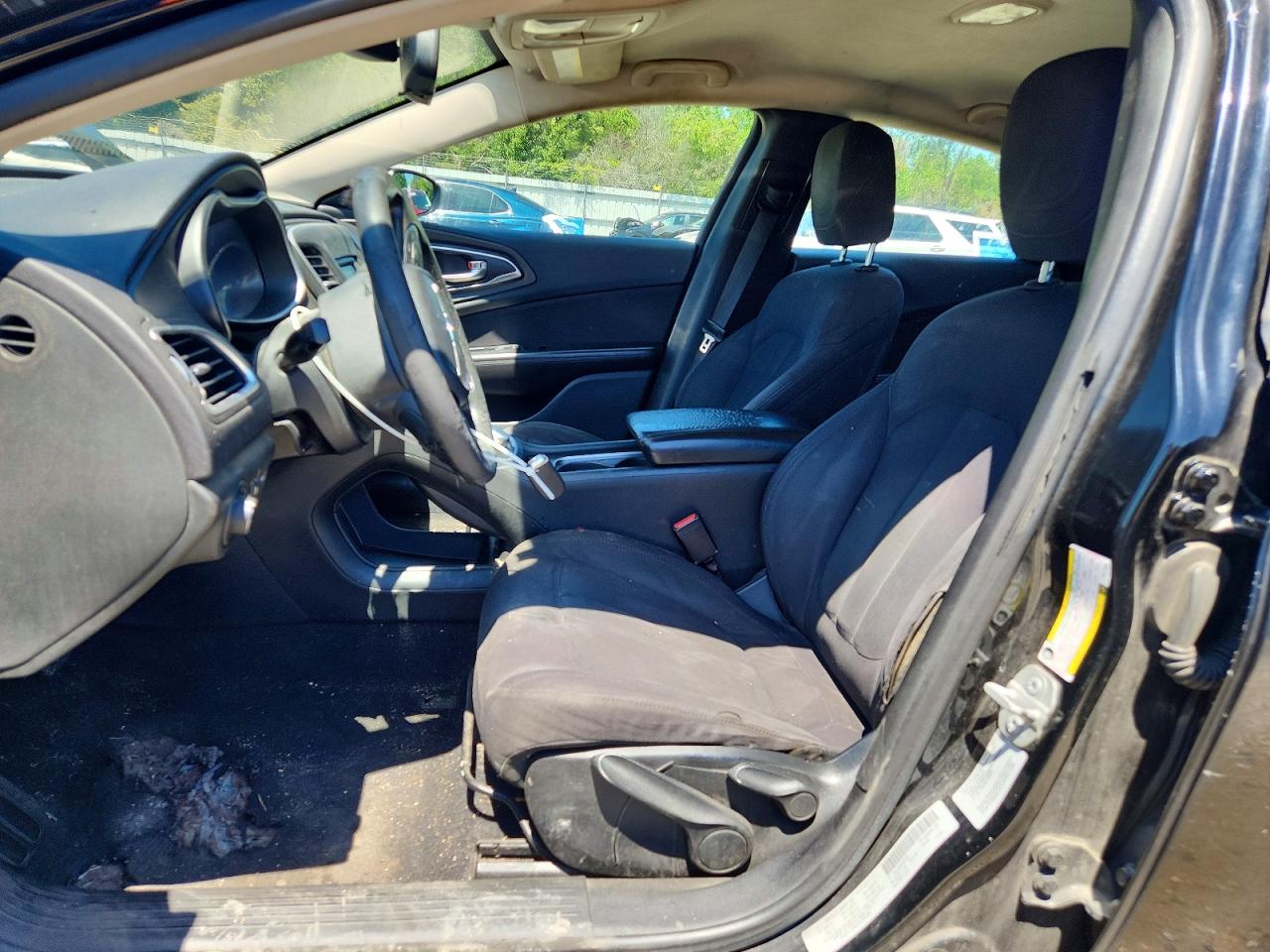 2015 Chrysler 200 Limited Black vin: 1C3CCCAB2FN576436