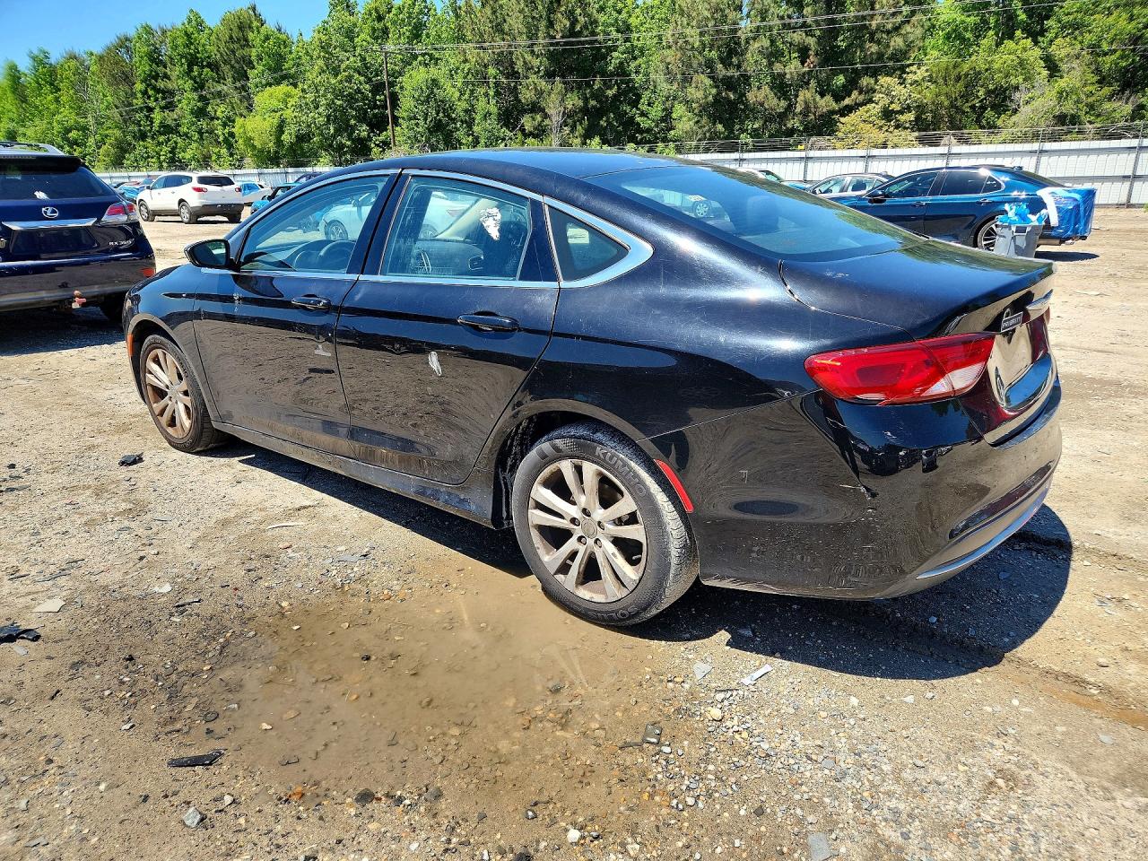 2015 Chrysler 200 Limited Black vin: 1C3CCCAB2FN576436