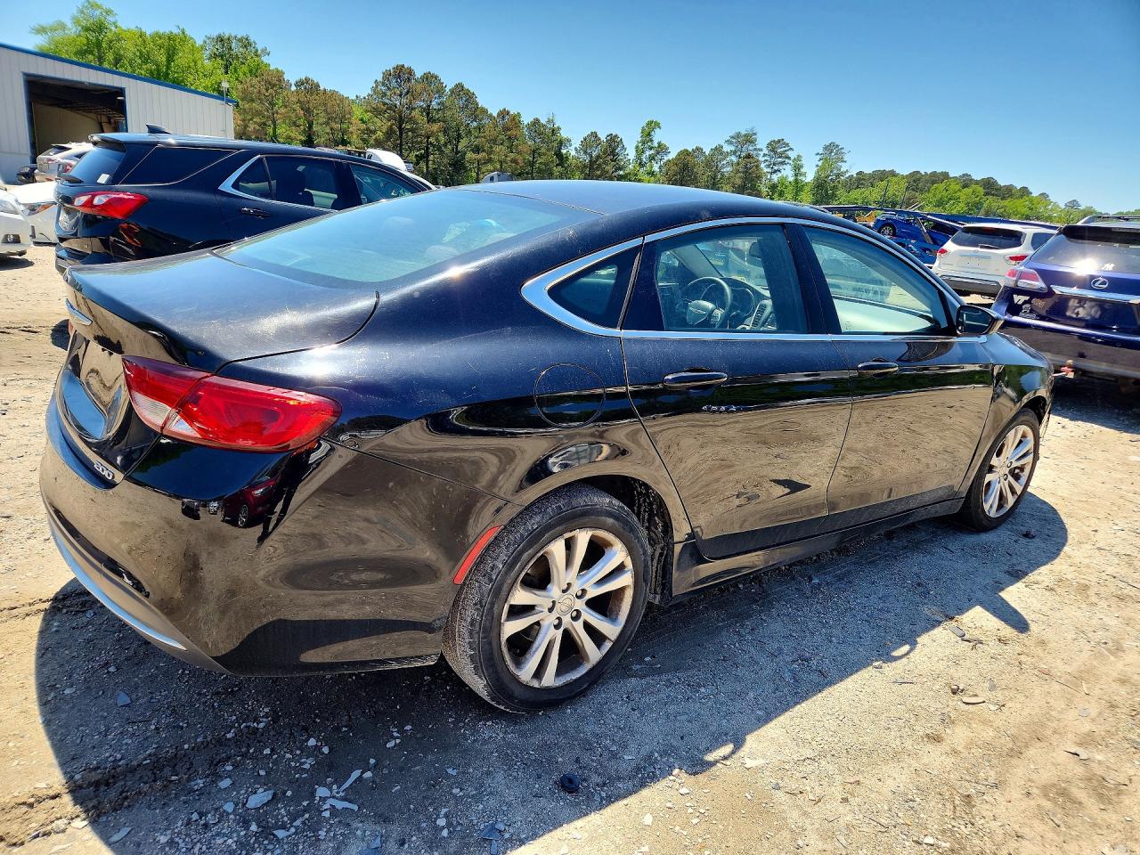 2015 Chrysler 200 Limited Black vin: 1C3CCCAB2FN576436