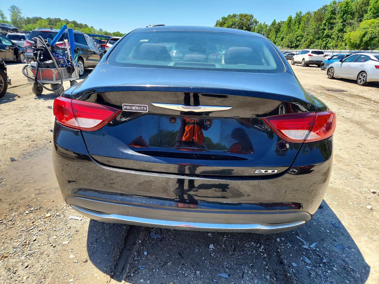 2015 Chrysler 200 Limited Black vin: 1C3CCCAB2FN576436