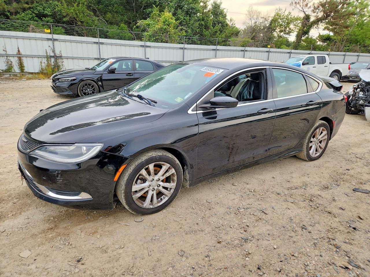 2015 Chrysler 200 Limited Black vin: 1C3CCCAB2FN602503