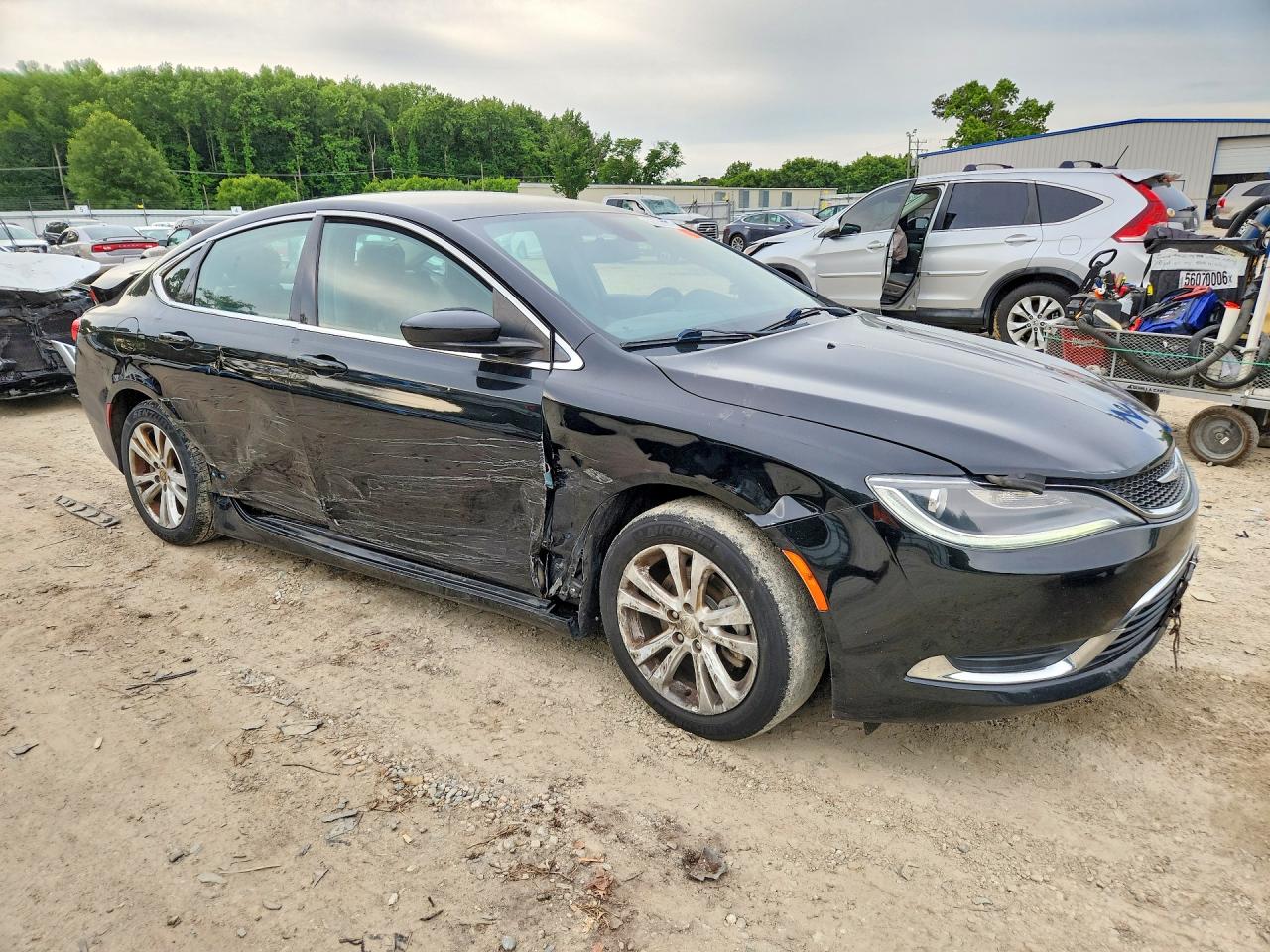 2015 Chrysler 200 Limited Black vin: 1C3CCCAB2FN602503