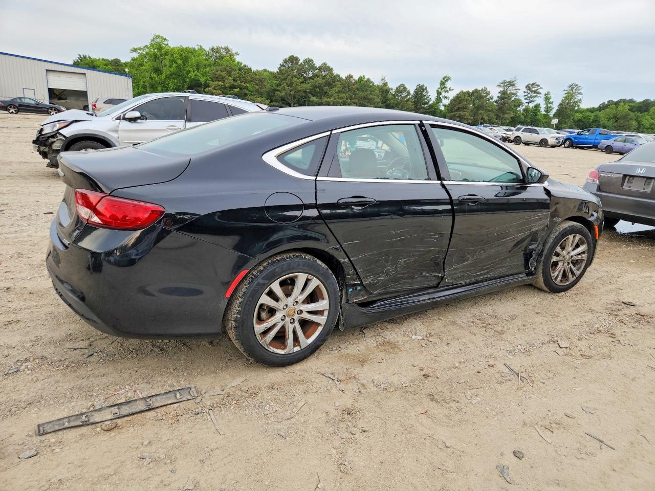 2015 Chrysler 200 Limited Black vin: 1C3CCCAB2FN602503