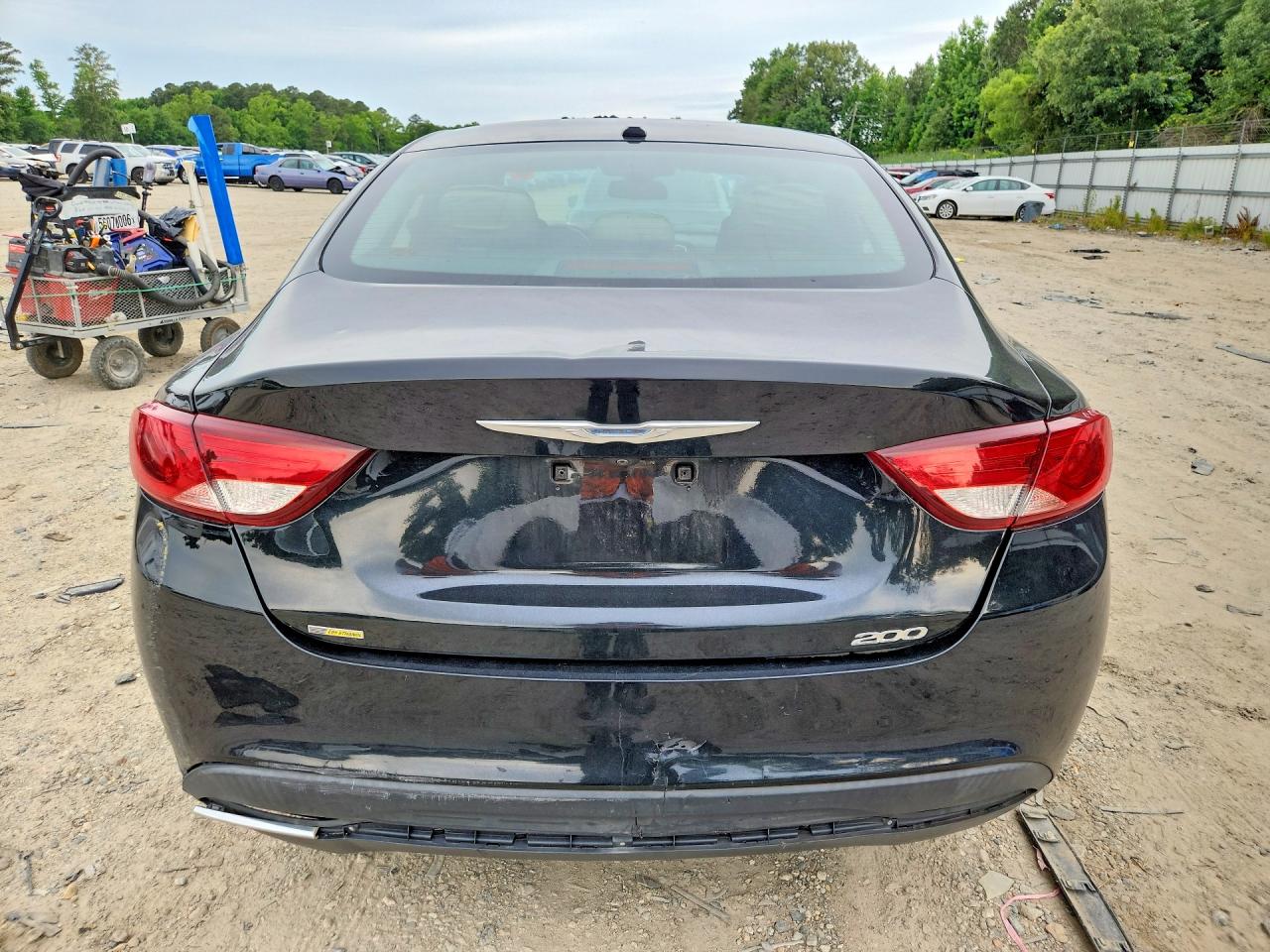 2015 Chrysler 200 Limited Black vin: 1C3CCCAB2FN602503