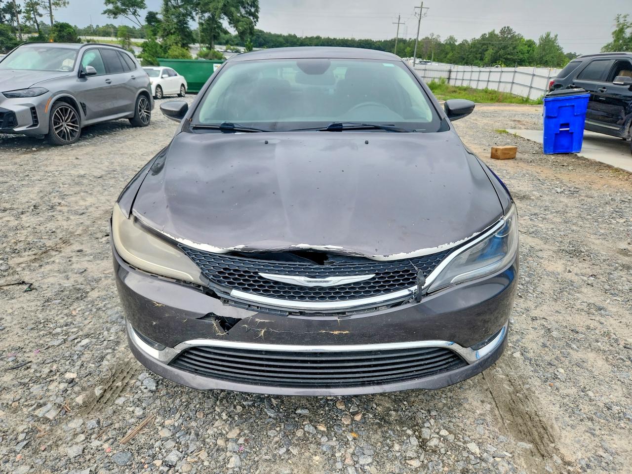 2015 Chrysler 200 Limited Gray vin: 1C3CCCAB2FN622962
