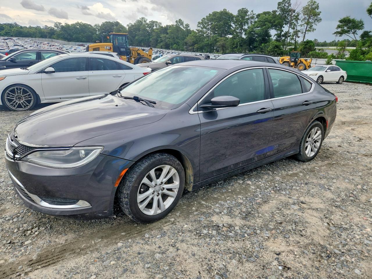 2015 Chrysler 200 Limited Gray vin: 1C3CCCAB2FN622962
