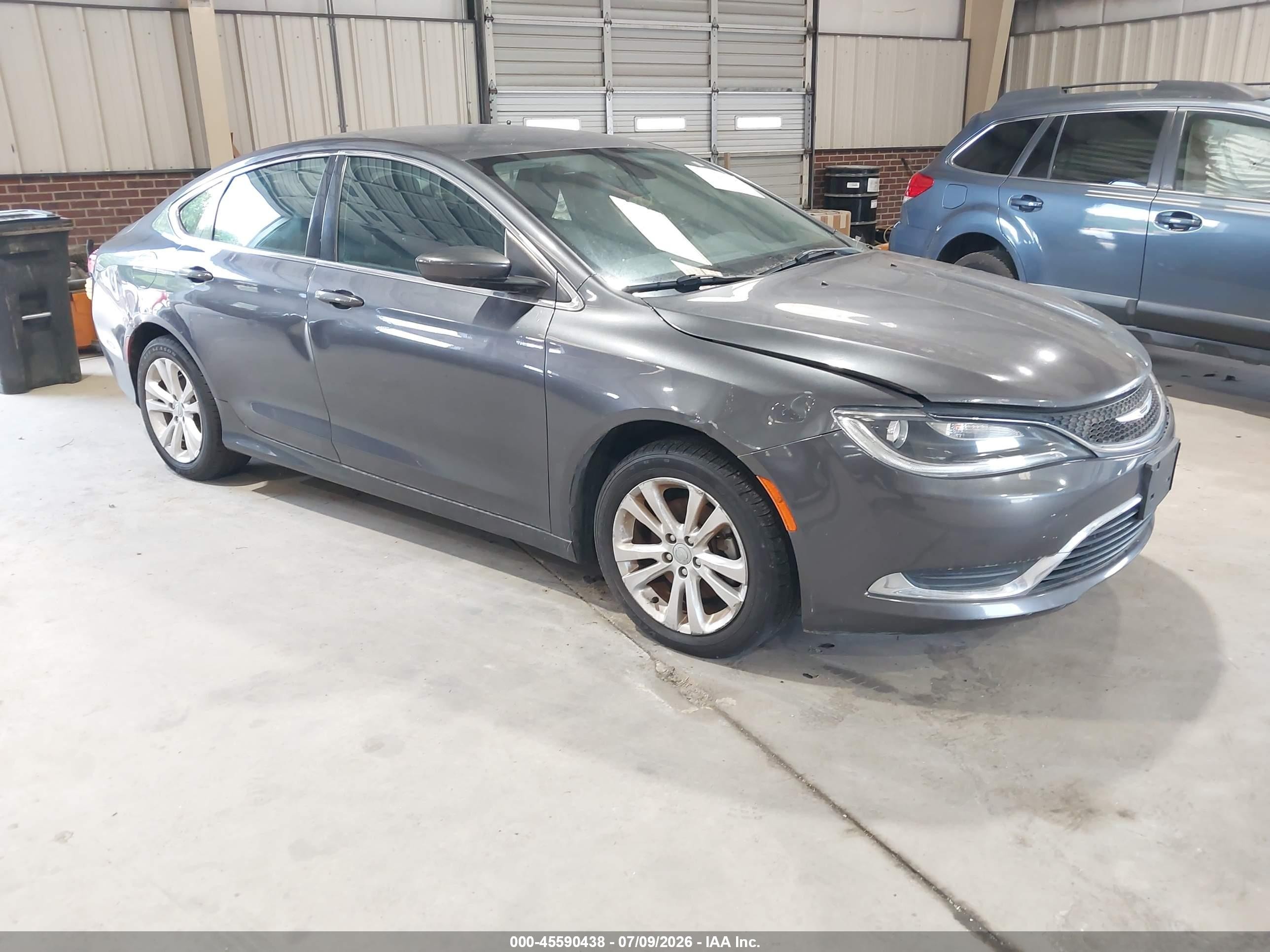 2015 Chrysler 200 Limited Серый vin: 1C3CCCAB2FN633363