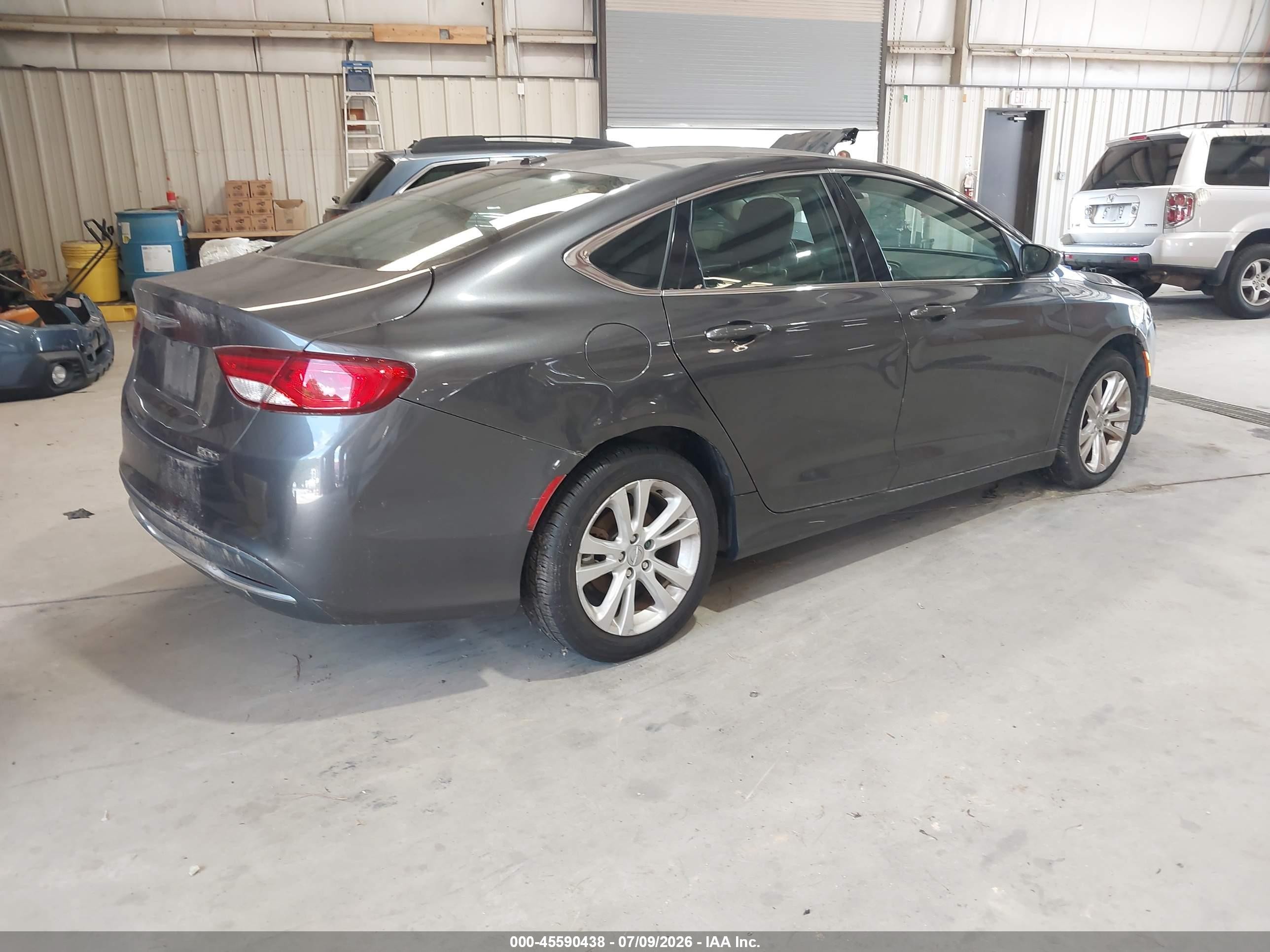 2015 Chrysler 200 Limited Серый vin: 1C3CCCAB2FN633363