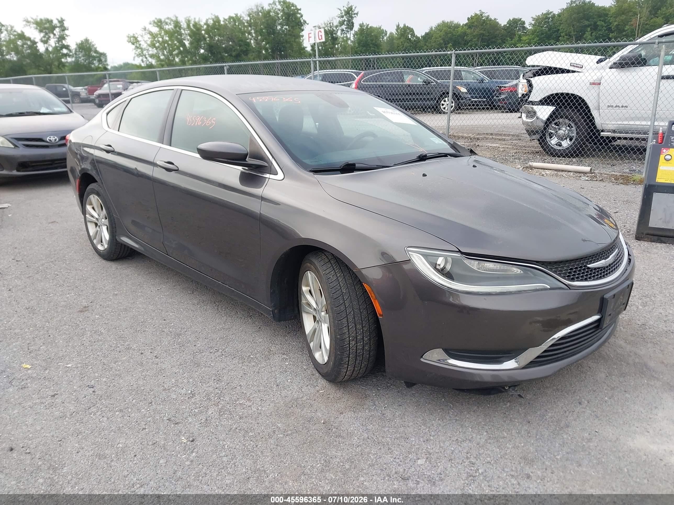 2015 Chrysler 200 Limited Gray vin: 1C3CCCAB2FN633413