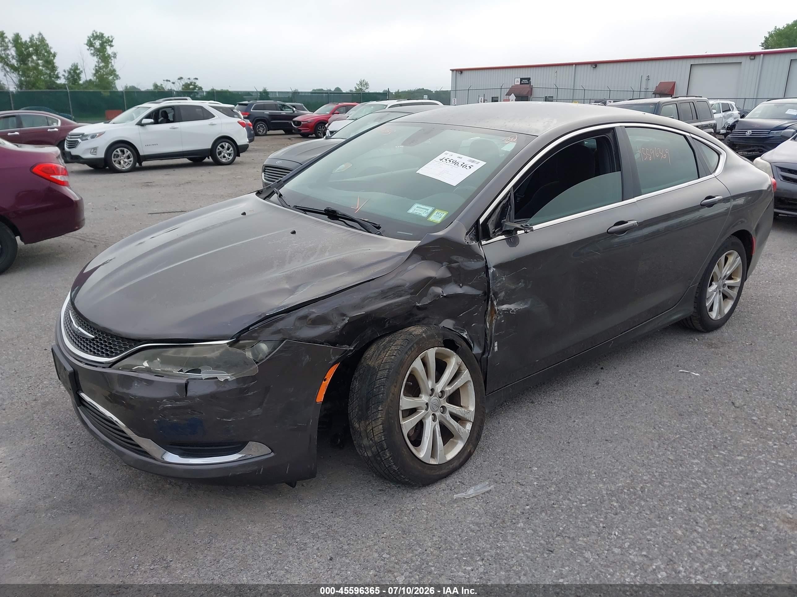 2015 Chrysler 200 Limited Gray vin: 1C3CCCAB2FN633413
