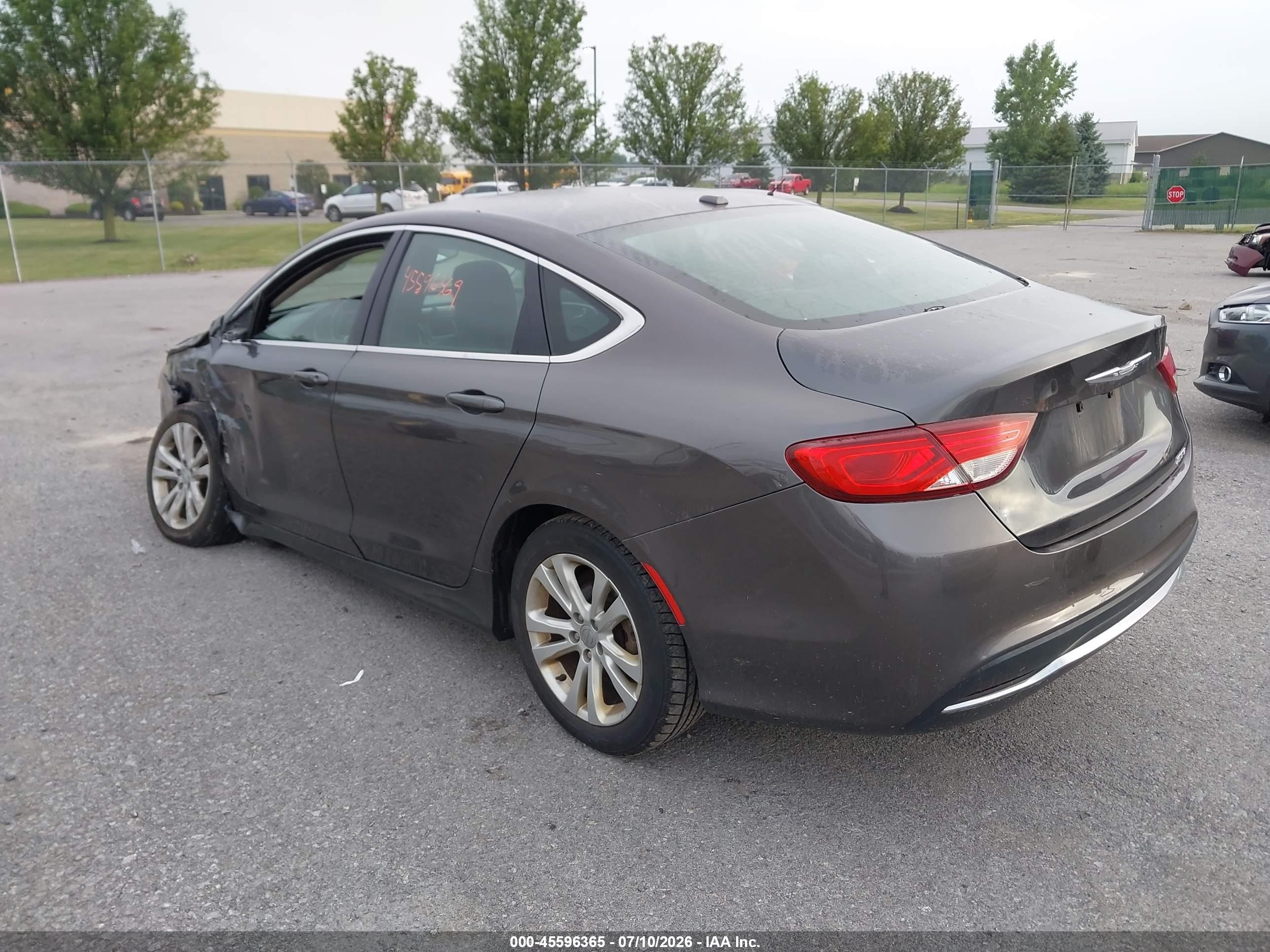 2015 Chrysler 200 Limited Gray vin: 1C3CCCAB2FN633413