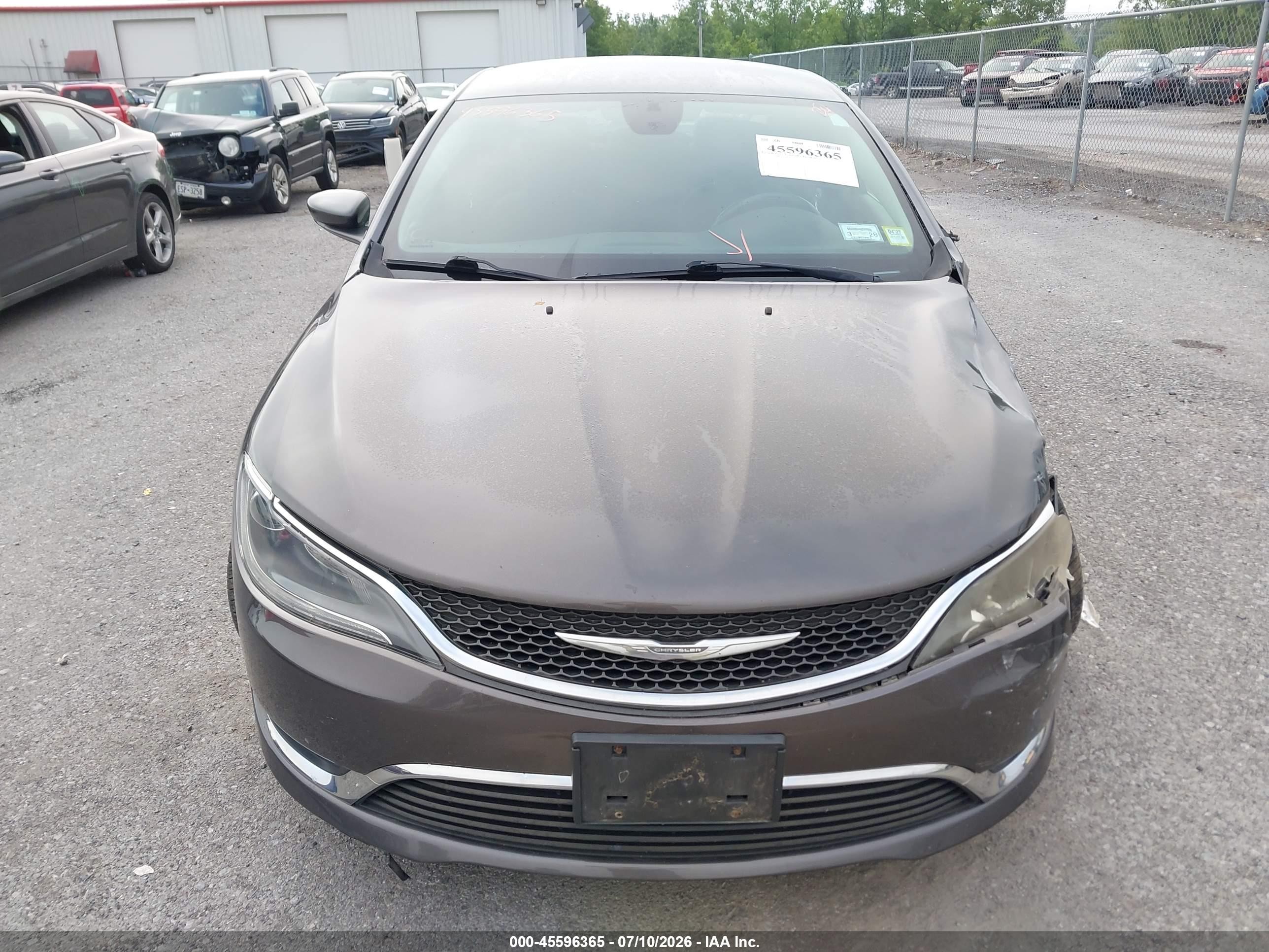 2015 Chrysler 200 Limited Gray vin: 1C3CCCAB2FN633413