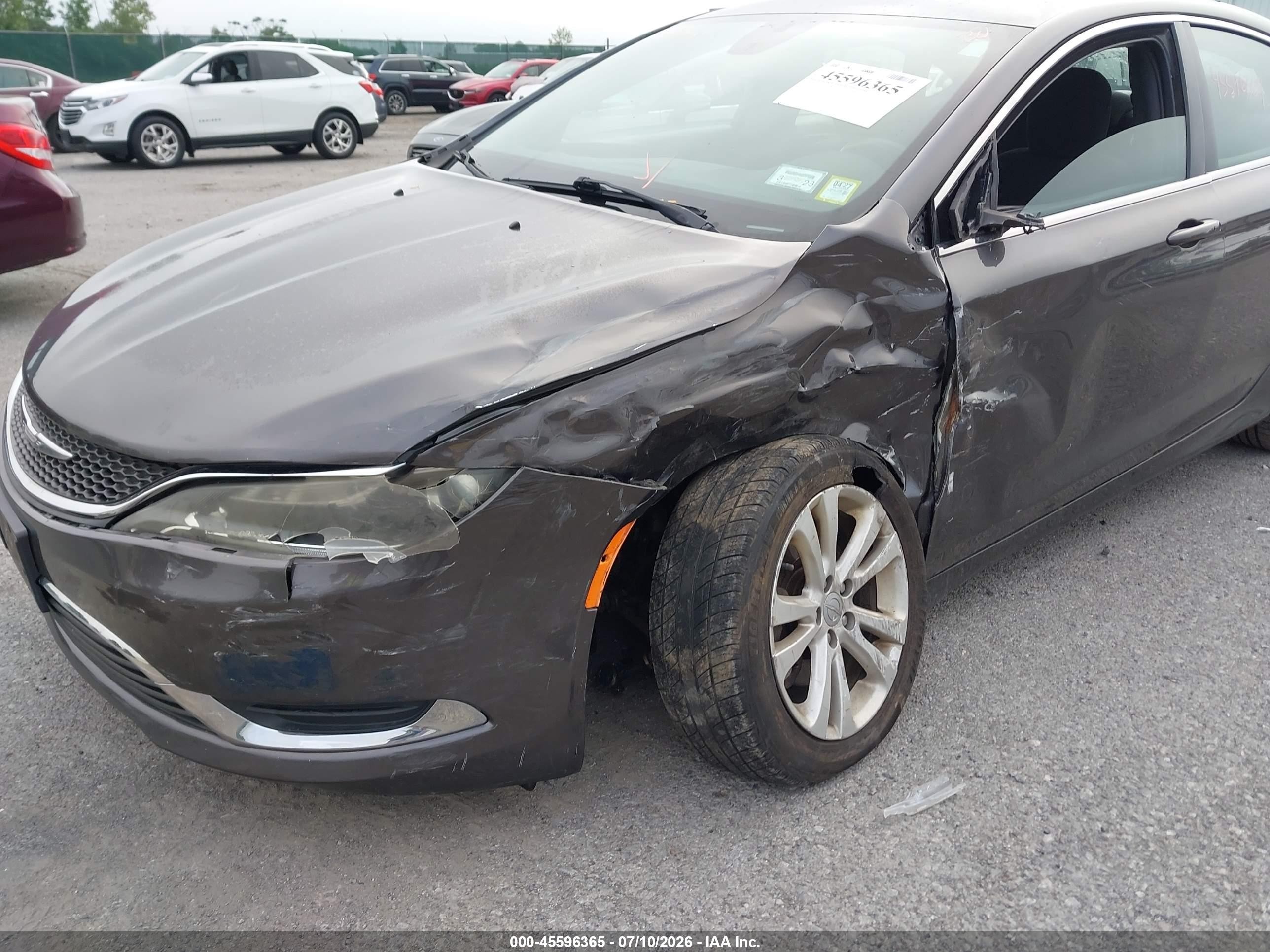 2015 Chrysler 200 Limited Gray vin: 1C3CCCAB2FN633413