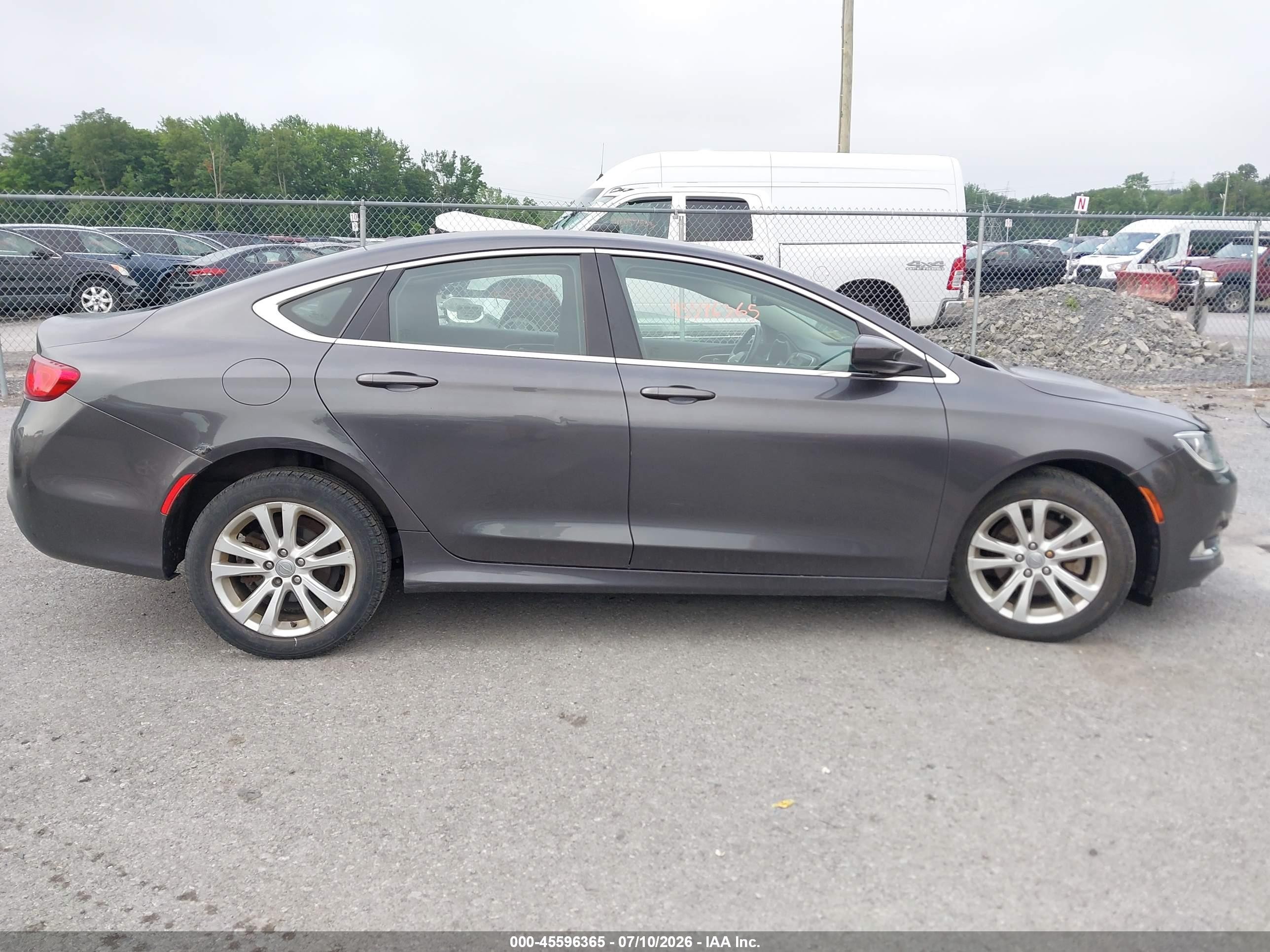 2015 Chrysler 200 Limited Gray vin: 1C3CCCAB2FN633413