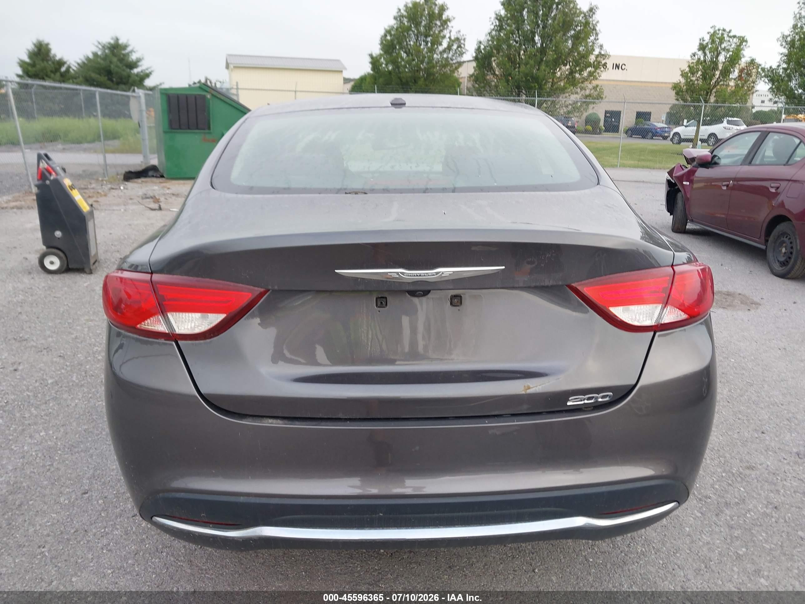 2015 Chrysler 200 Limited Gray vin: 1C3CCCAB2FN633413