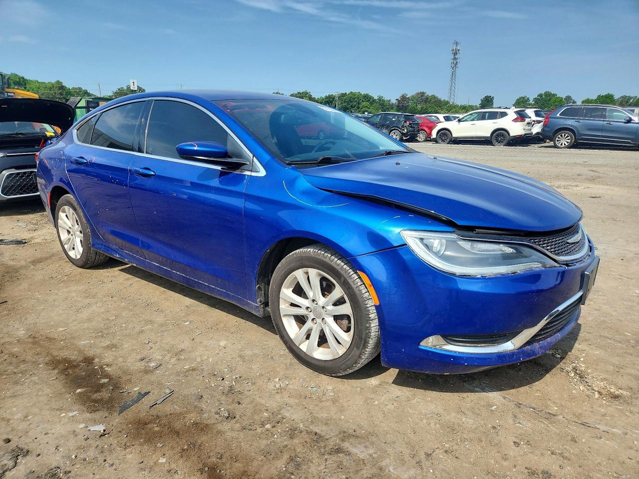 2015 Chrysler 200 Limited Blue vin: 1C3CCCAB2FN641401