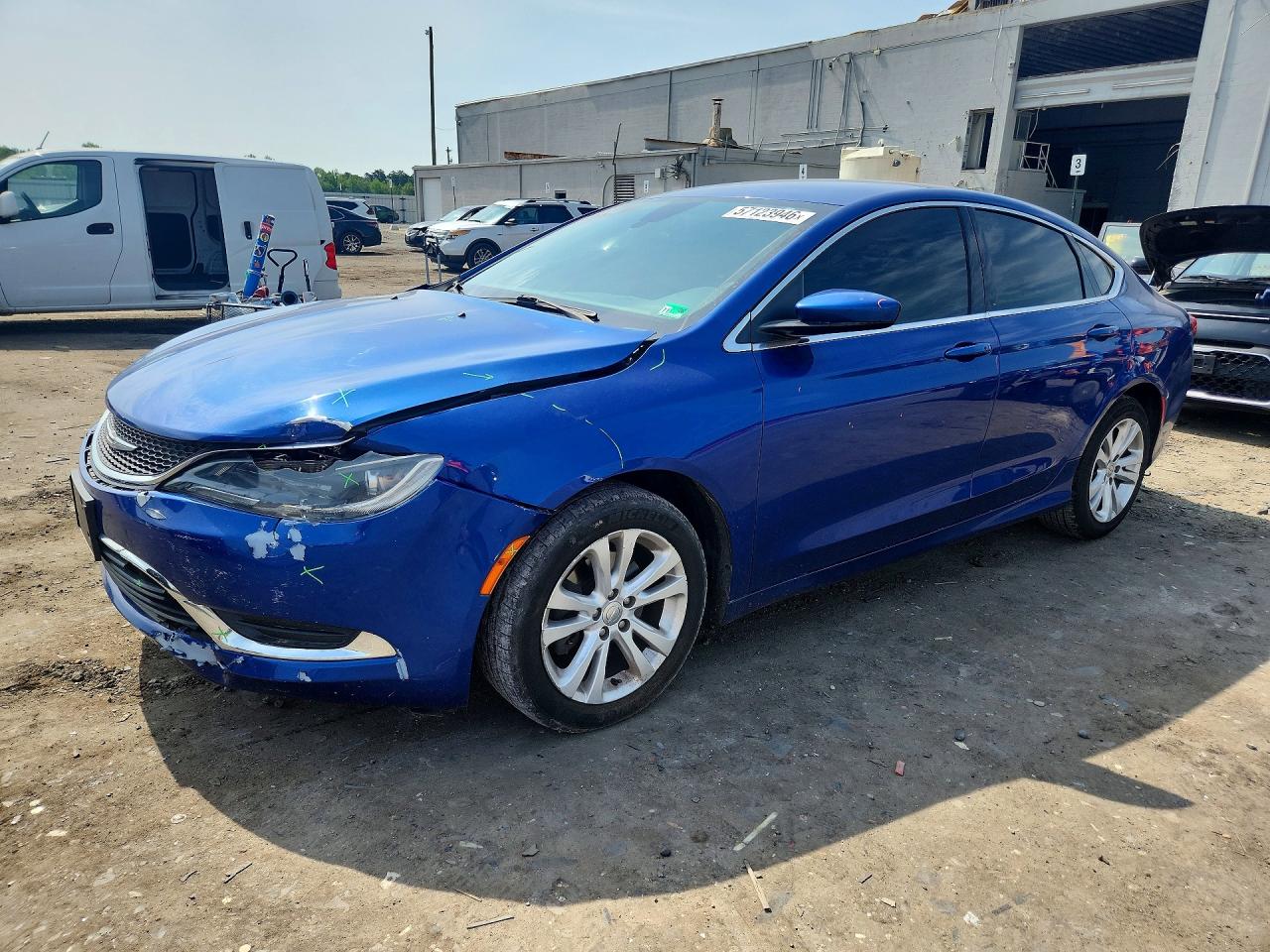 2015 Chrysler 200 Limited Синий vin: 1C3CCCAB2FN641401