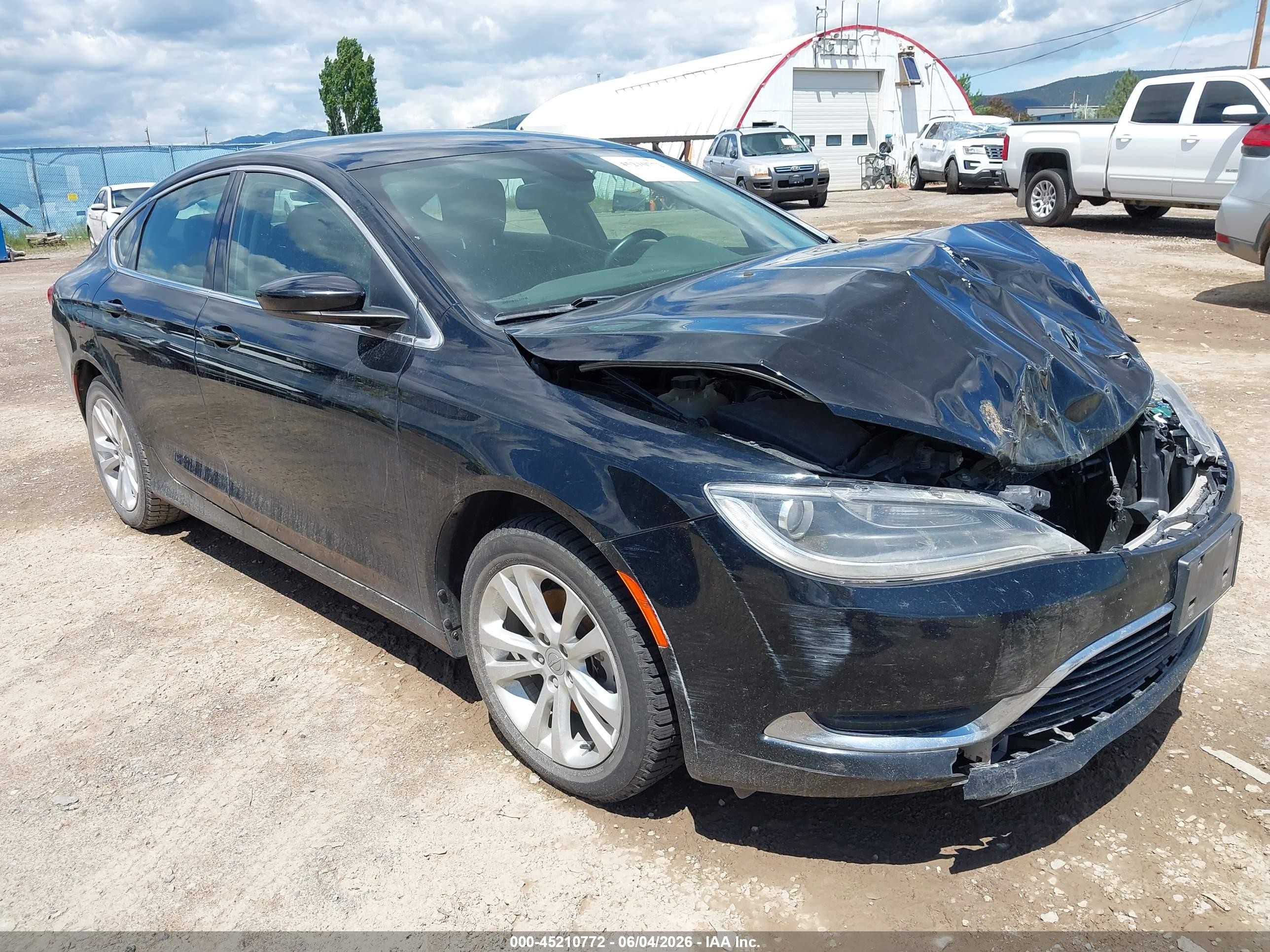 2015 Chrysler 200 Limited Black vin: 1C3CCCAB2FN663222