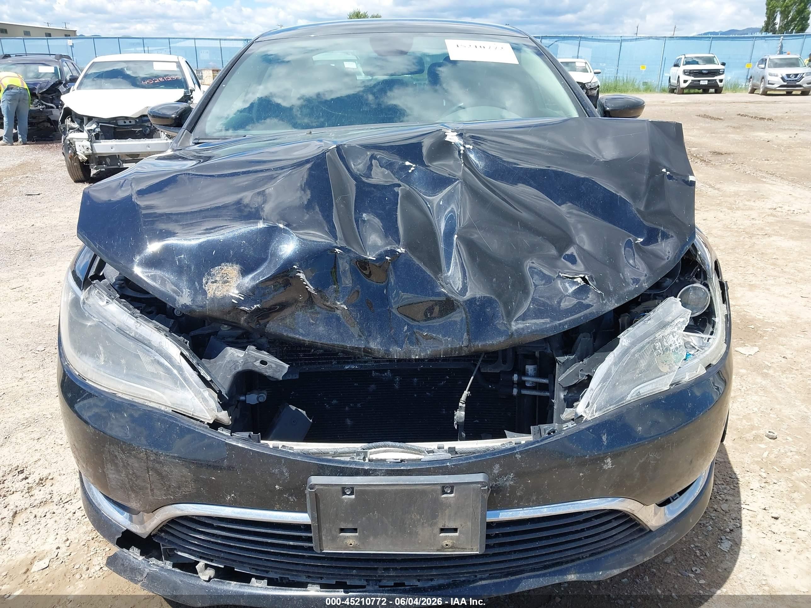 2015 Chrysler 200 Limited Black vin: 1C3CCCAB2FN663222