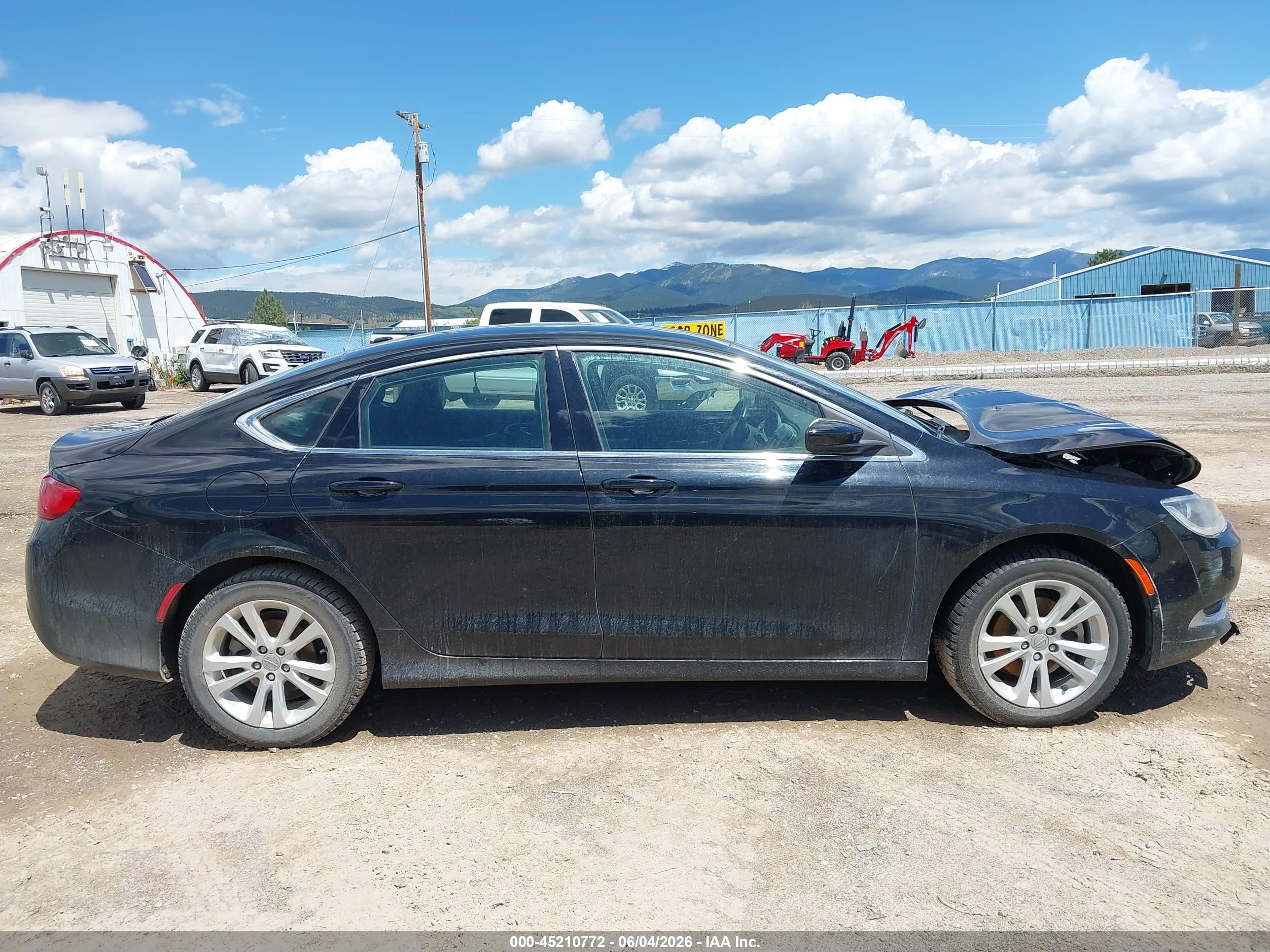 2015 Chrysler 200 Limited Black vin: 1C3CCCAB2FN663222