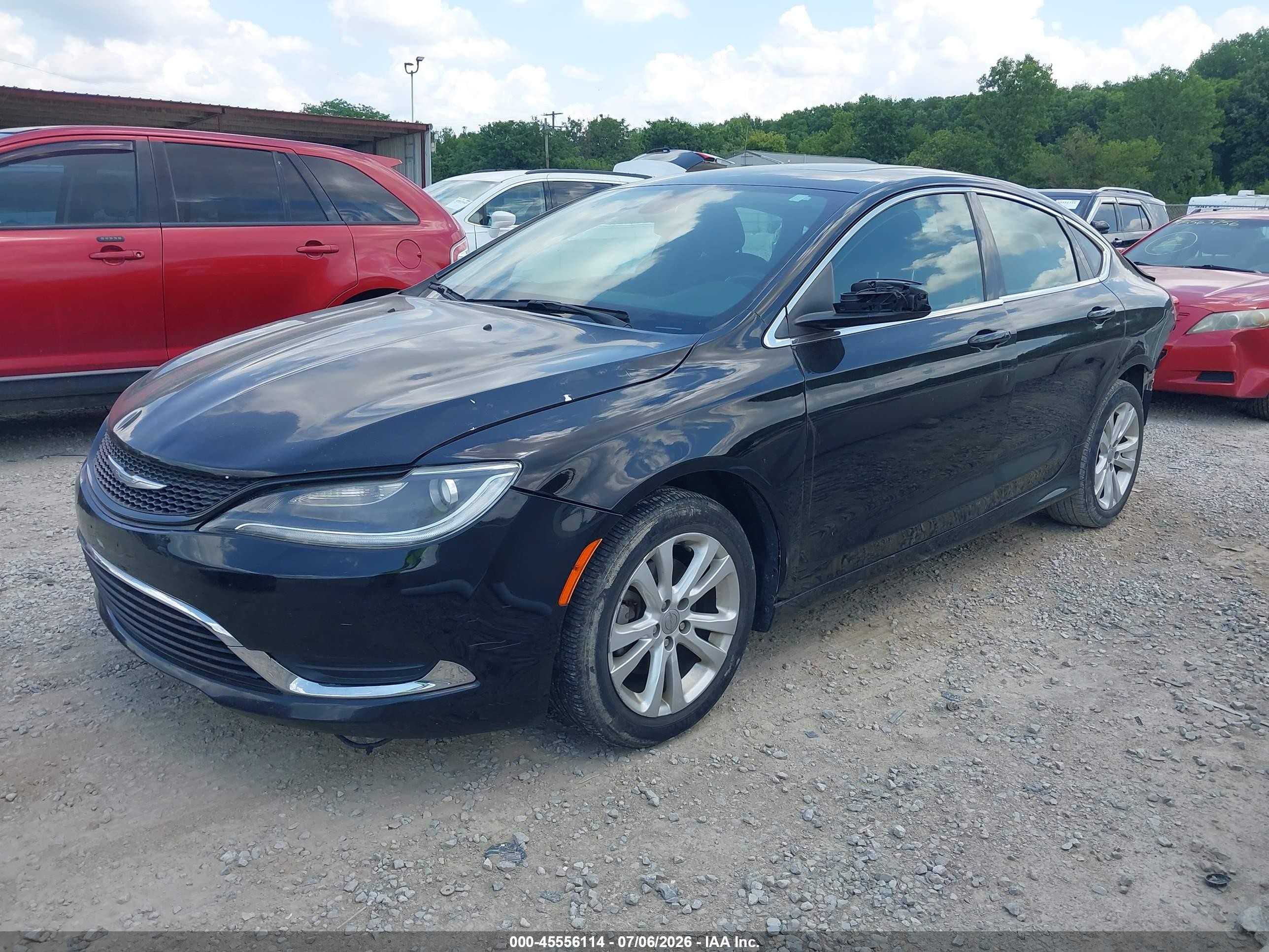 2015 Chrysler 200 Limited Black vin: 1C3CCCAB2FN674642