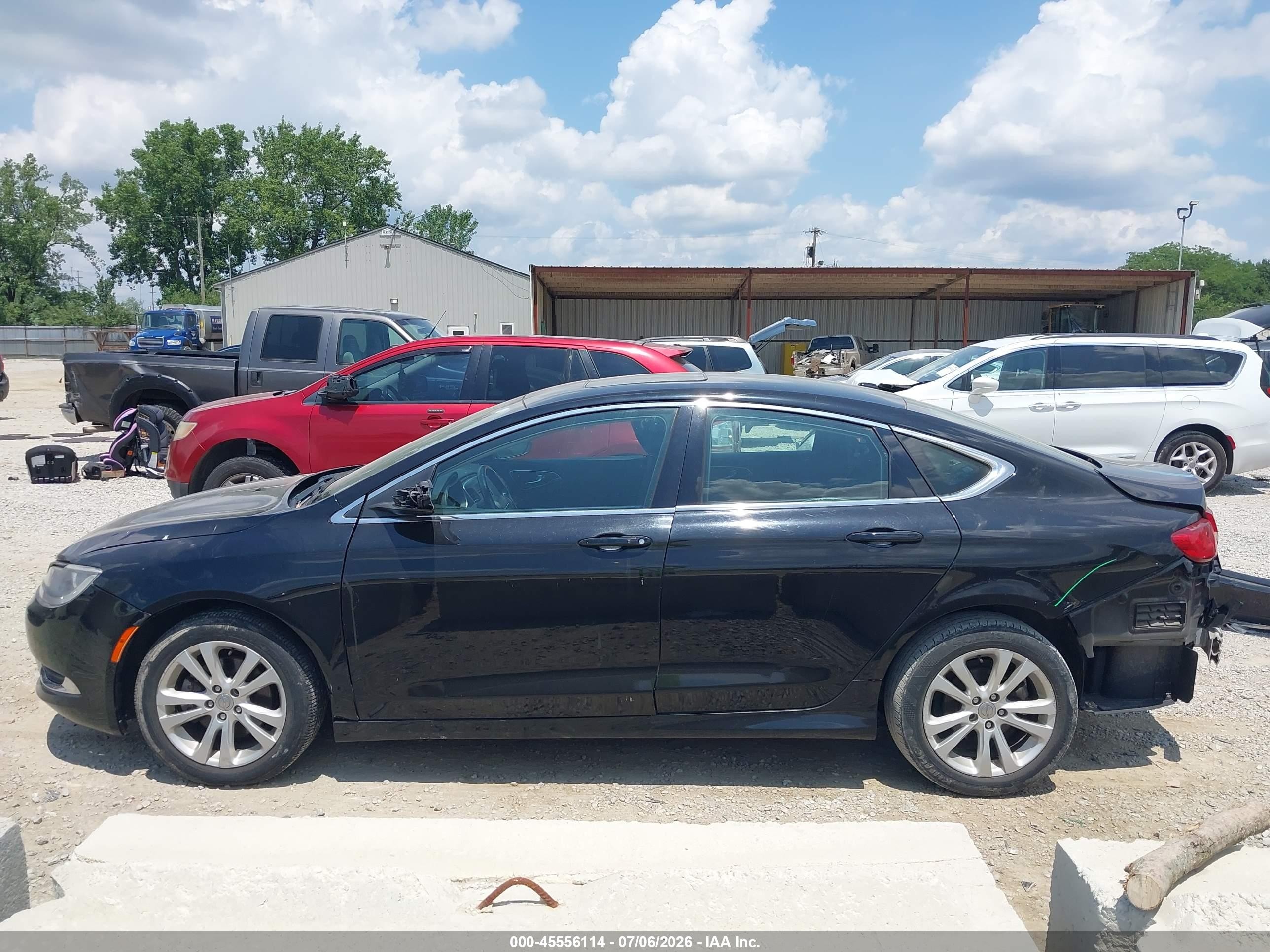 2015 Chrysler 200 Limited Black vin: 1C3CCCAB2FN674642