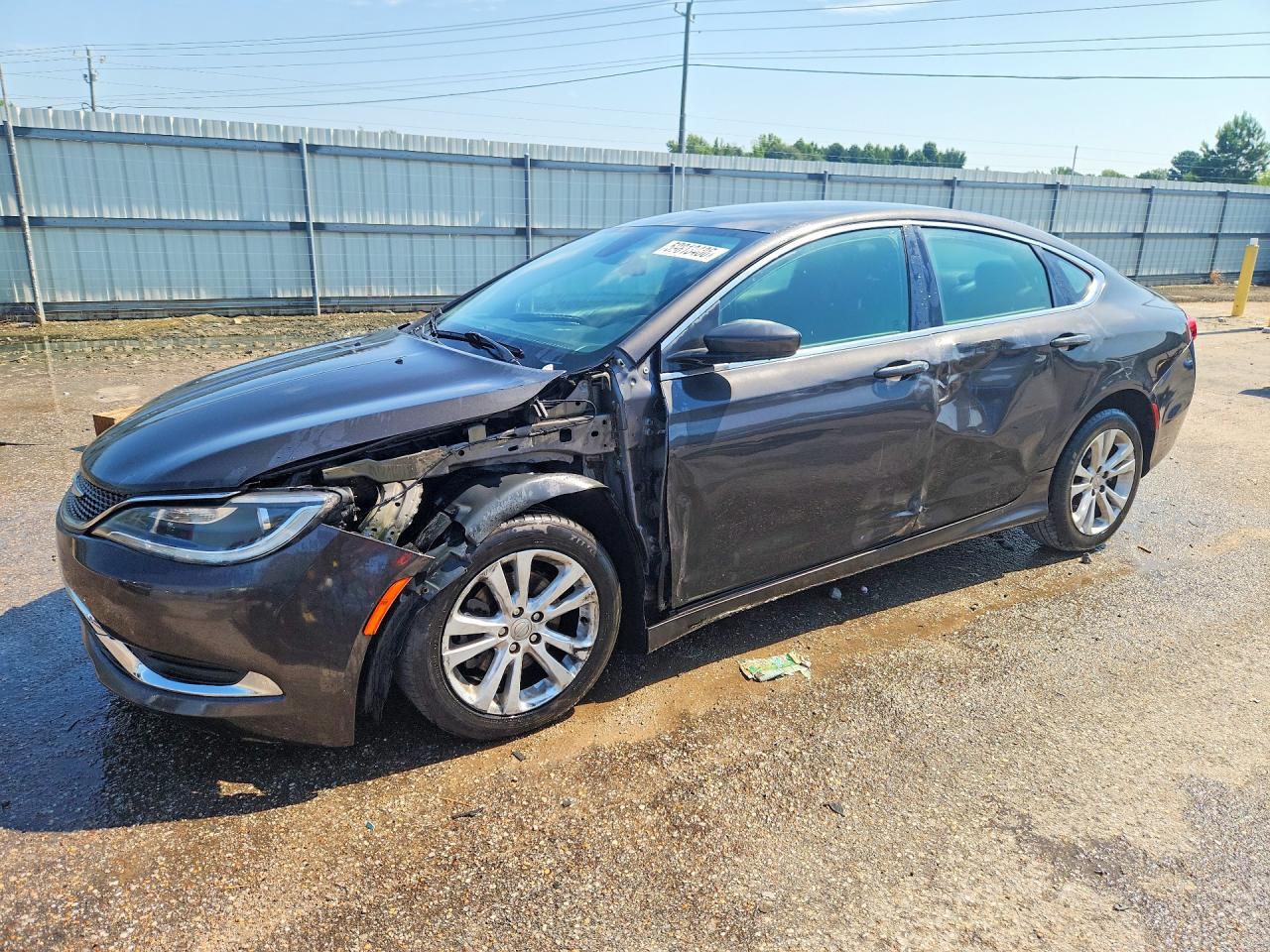 2015 Chrysler 200 Limited Gray vin: 1C3CCCAB2FN700298