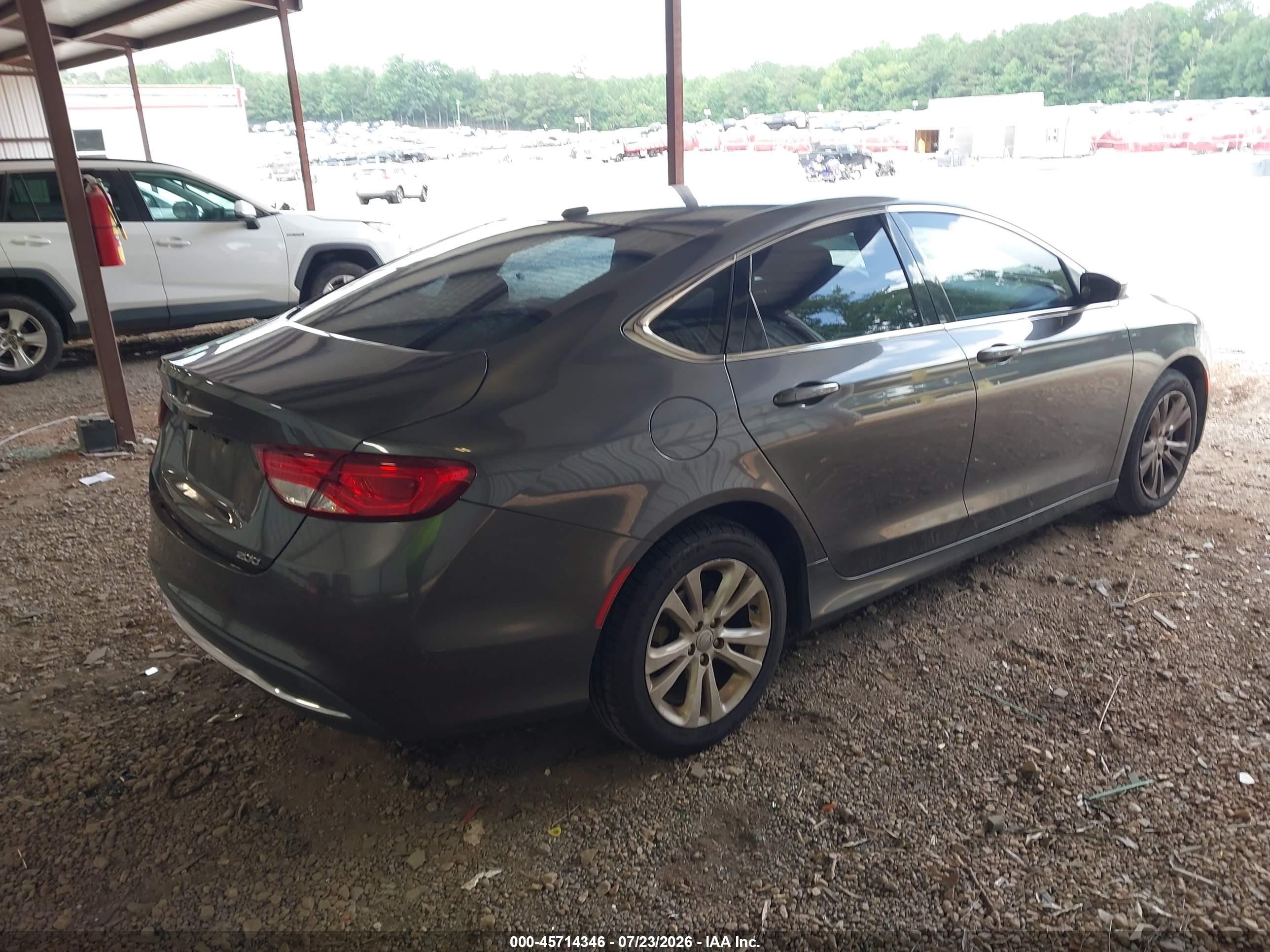 2015 Chrysler 200 Limited Gray vin: 1C3CCCAB2FN709681