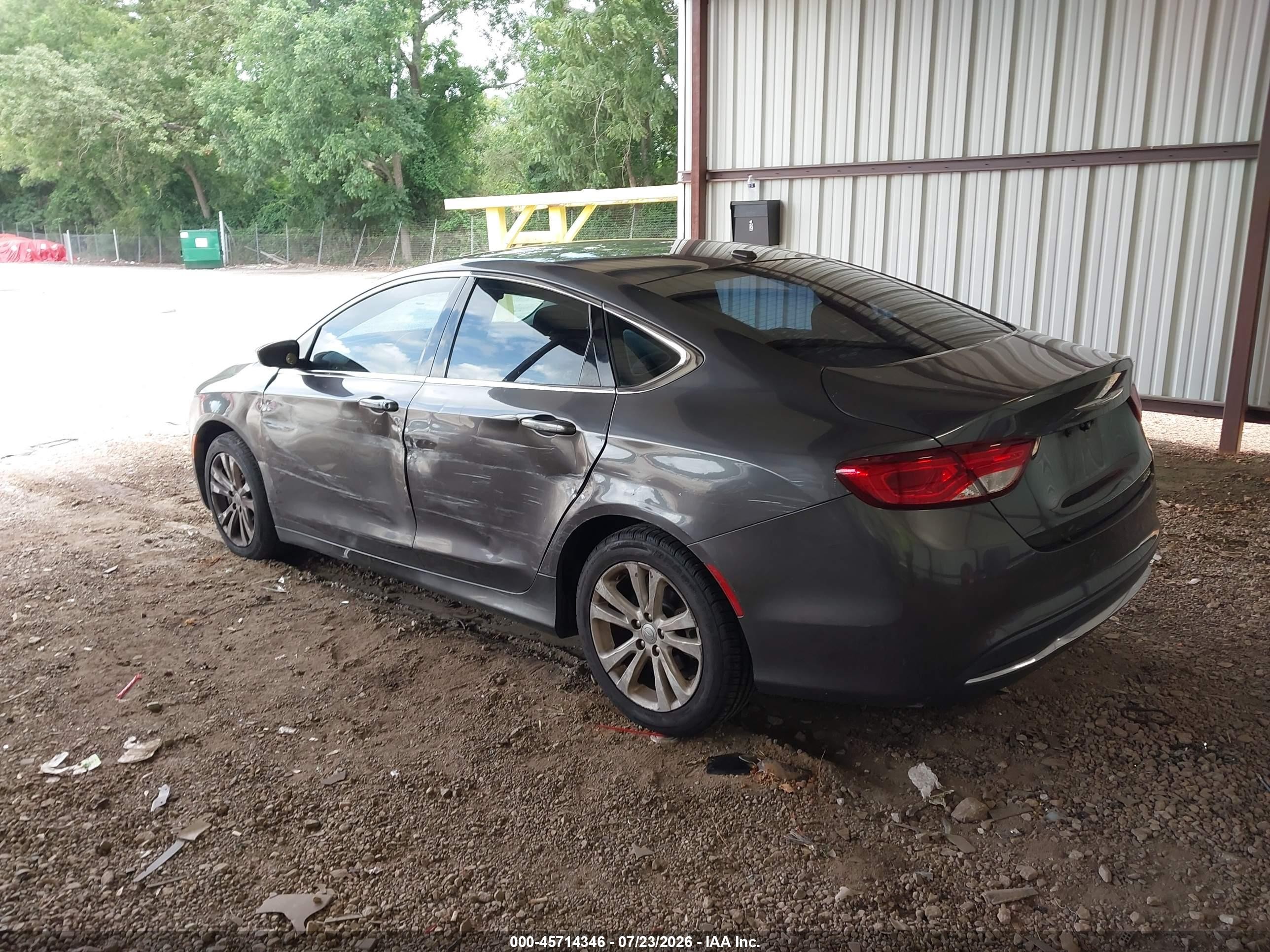 2015 Chrysler 200 Limited Gray vin: 1C3CCCAB2FN709681