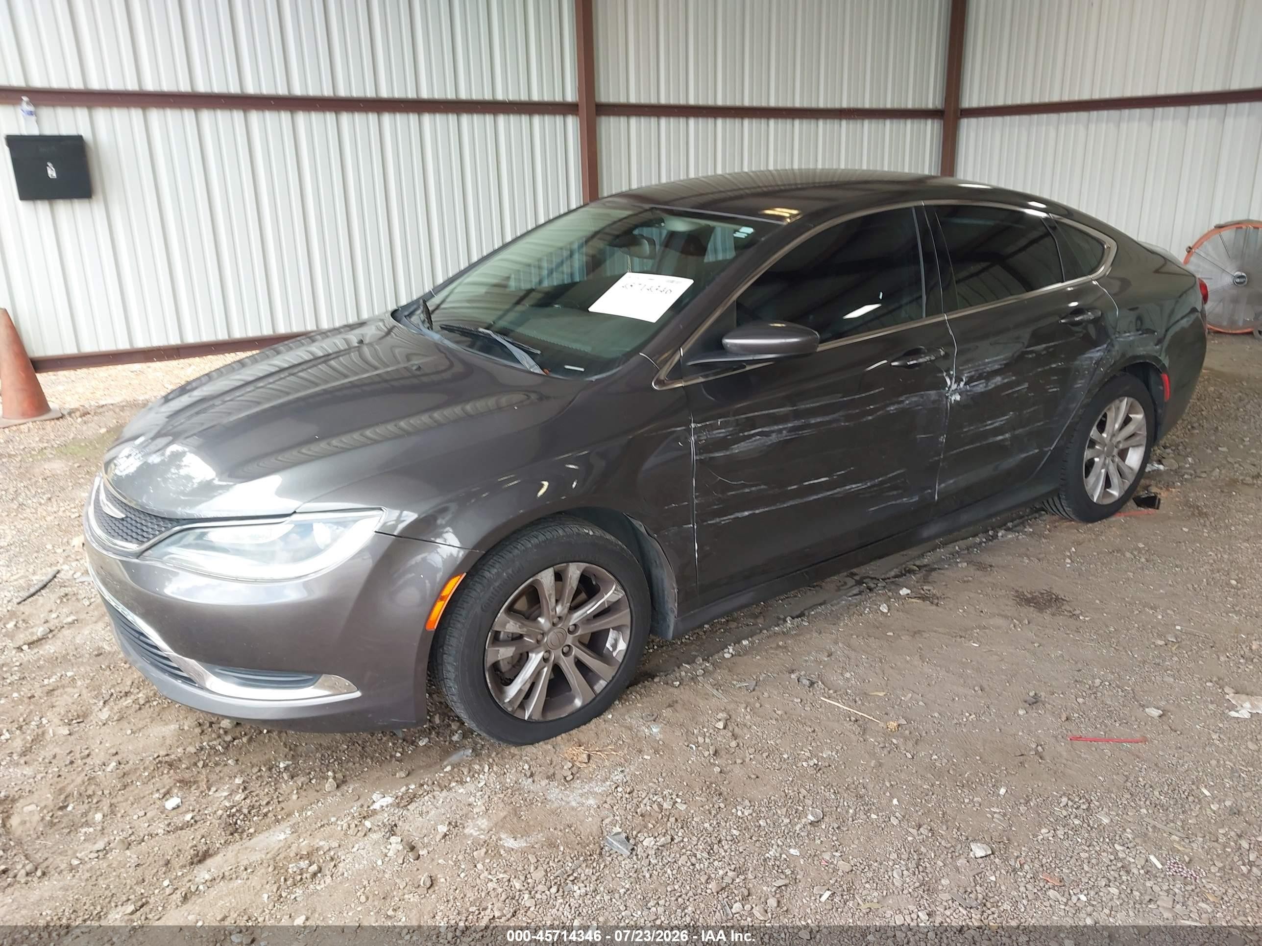 2015 Chrysler 200 Limited Gray vin: 1C3CCCAB2FN709681