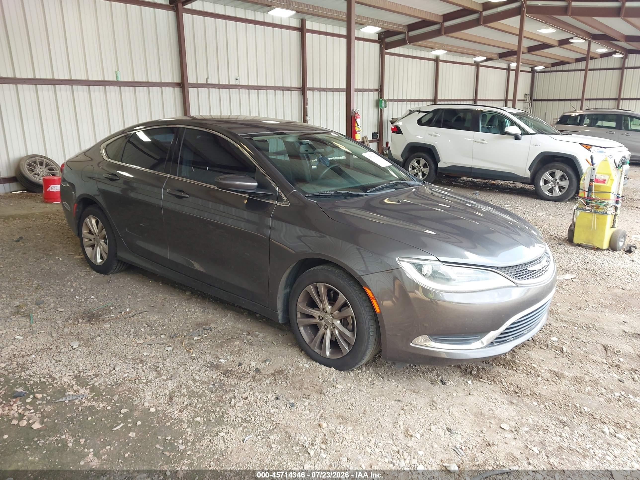 2015 Chrysler 200 Limited Gray vin: 1C3CCCAB2FN709681