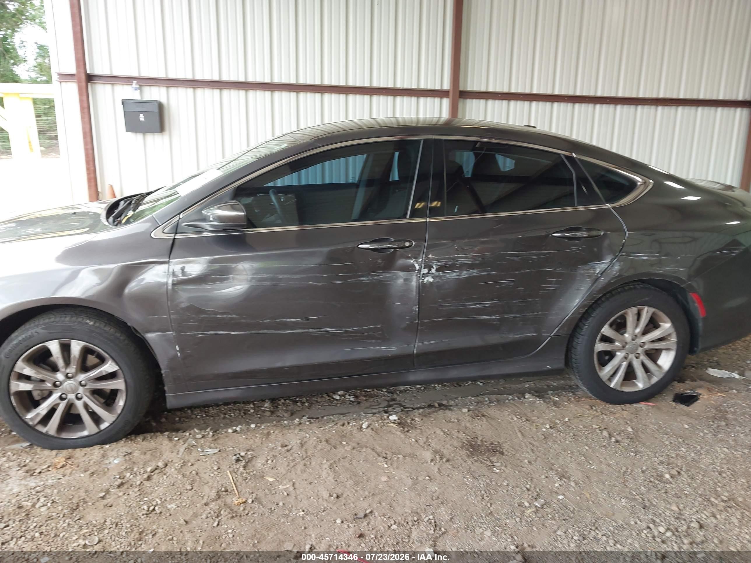 2015 Chrysler 200 Limited Gray vin: 1C3CCCAB2FN709681