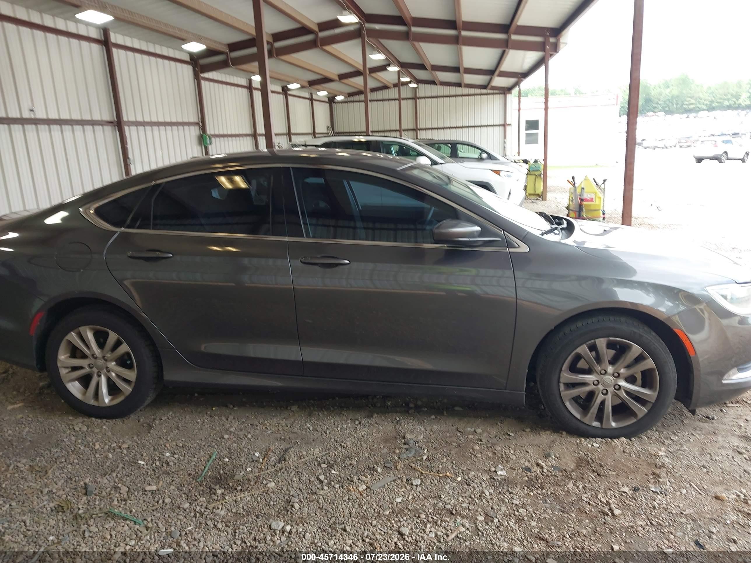 2015 Chrysler 200 Limited Gray vin: 1C3CCCAB2FN709681