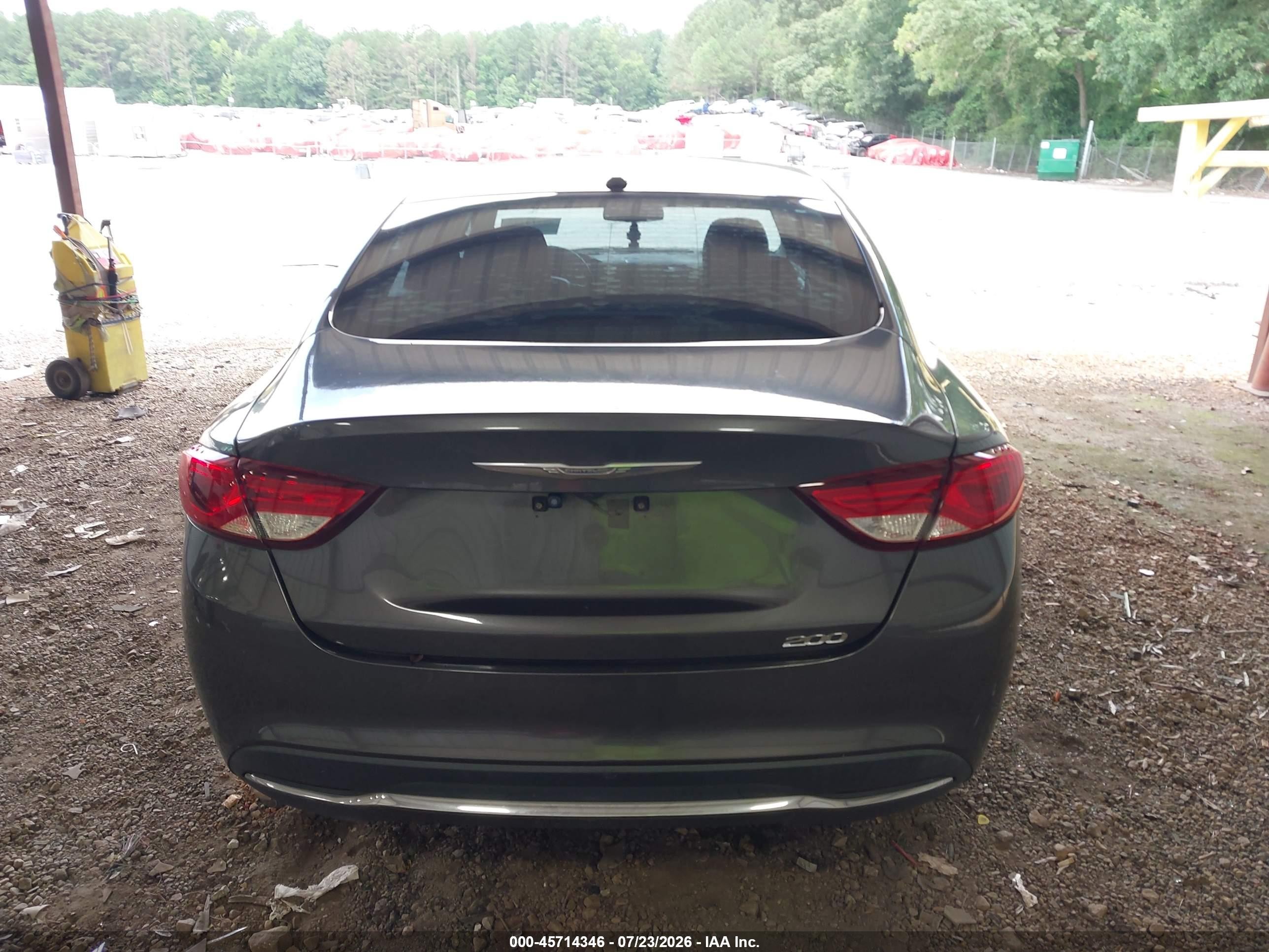 2015 Chrysler 200 Limited Gray vin: 1C3CCCAB2FN709681