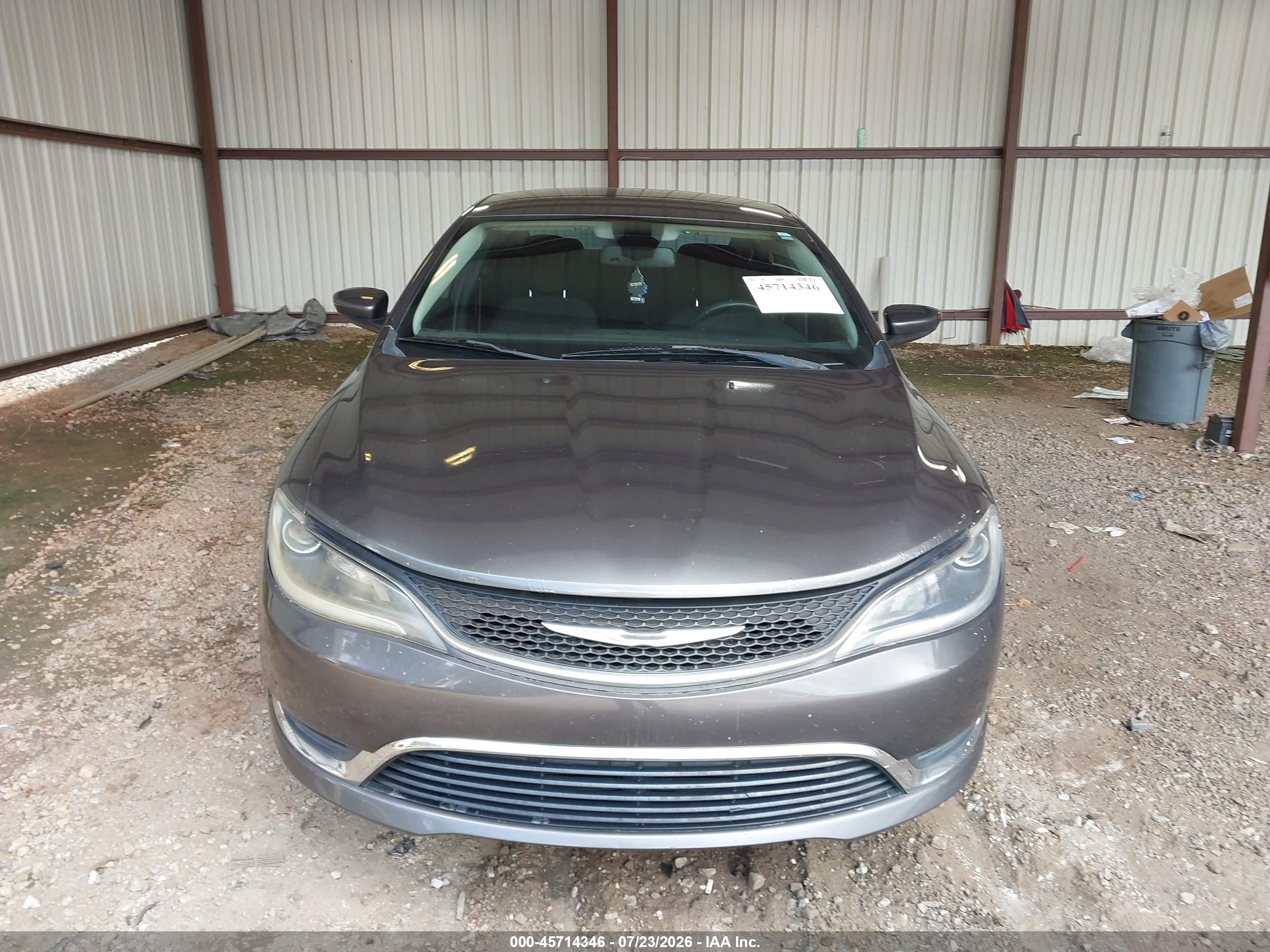 2015 Chrysler 200 Limited Gray vin: 1C3CCCAB2FN709681