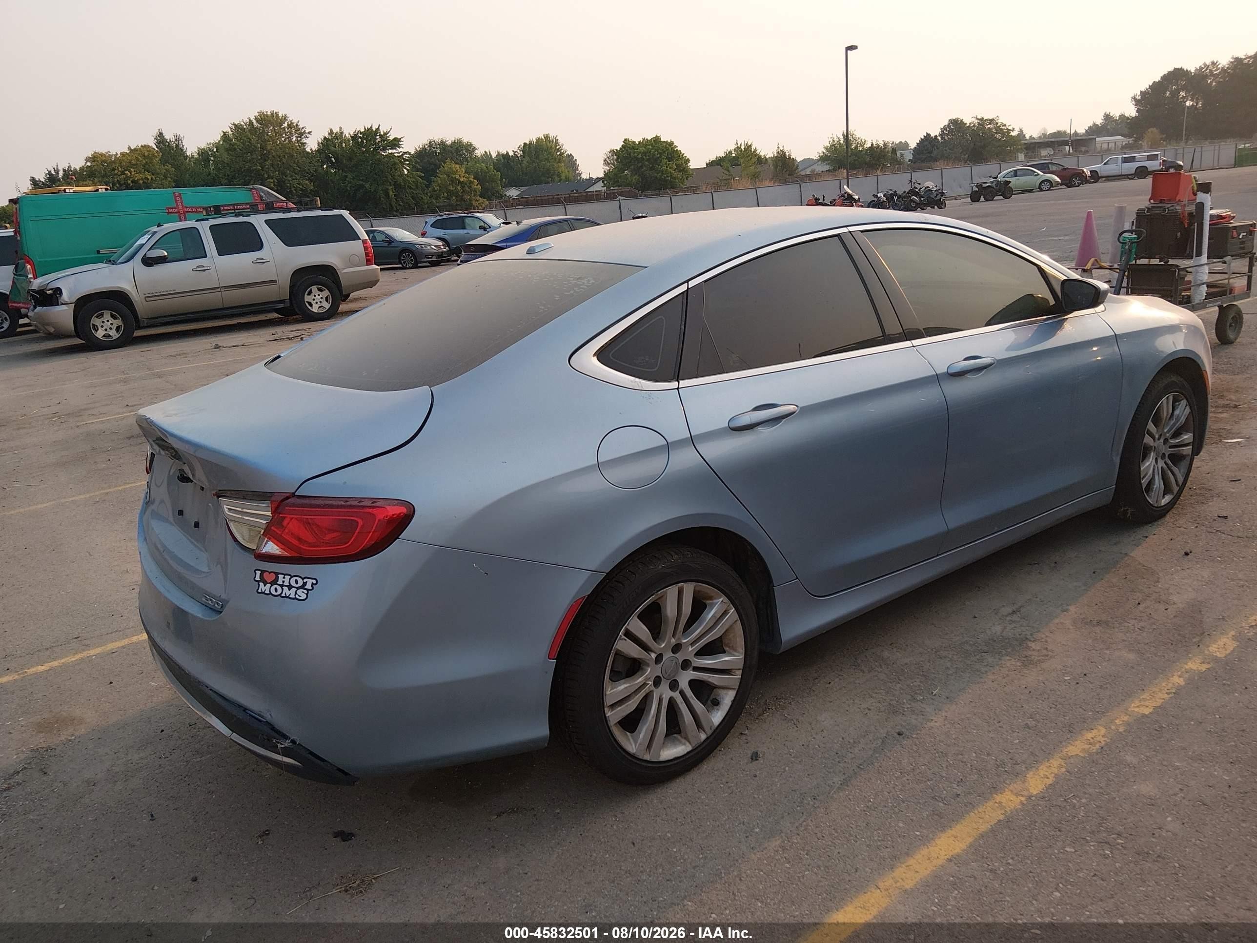 2015 Chrysler 200 Limited Blue vin: 1C3CCCAB2FN717473